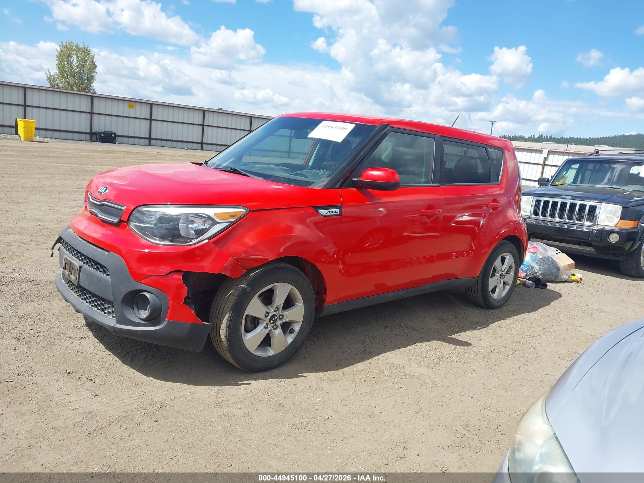 2019 Kia Soul   Red vin: KNDJN2A23K7688510