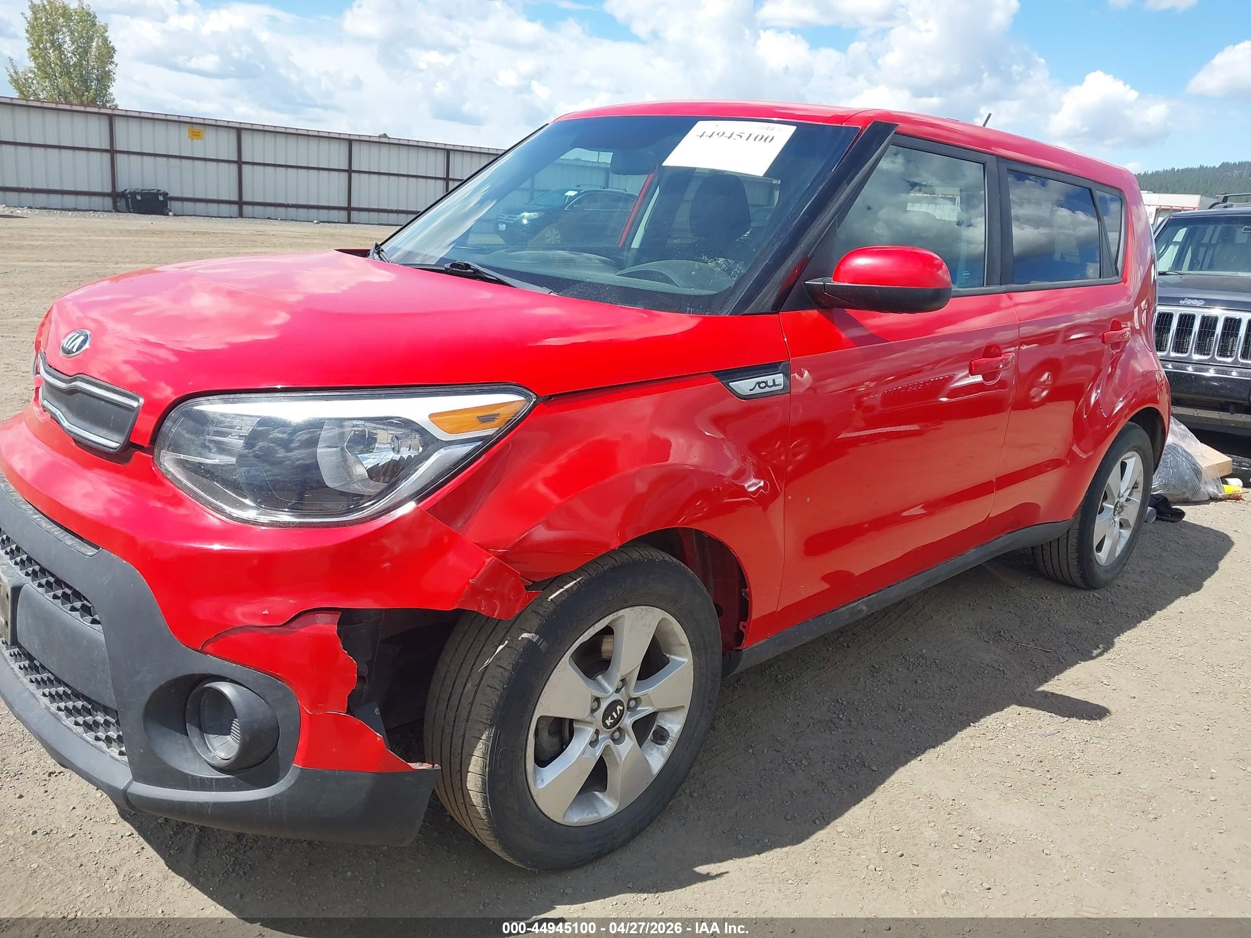 2019 Kia Soul   Red vin: KNDJN2A23K7688510