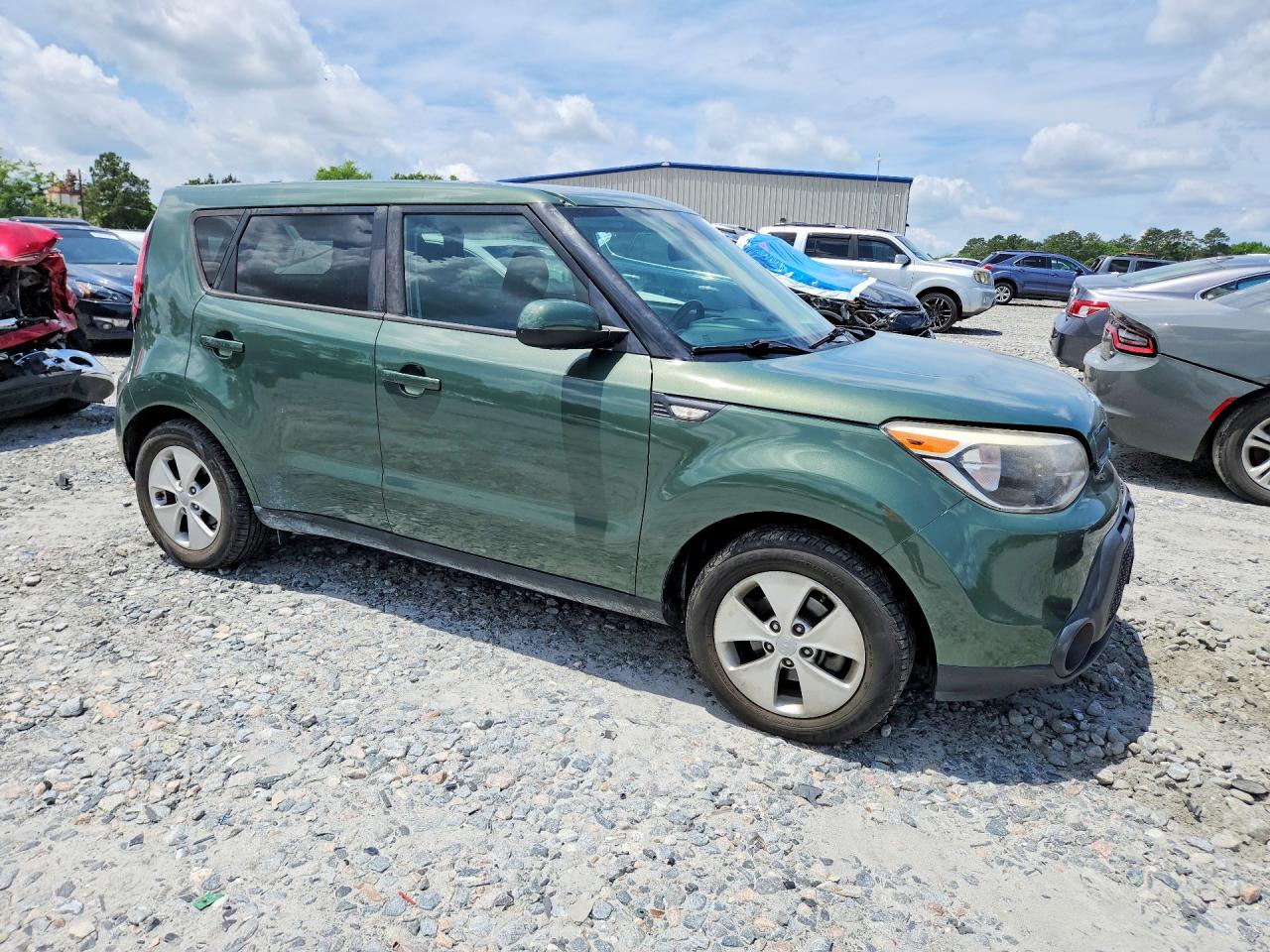 2014 Kia Soul Base Green vin: KNDJN2A24E7014256