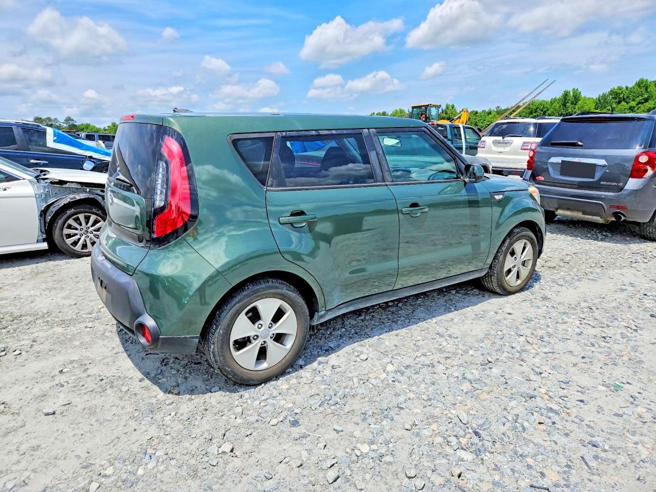 2014 Kia Soul Base Green vin: KNDJN2A24E7014256