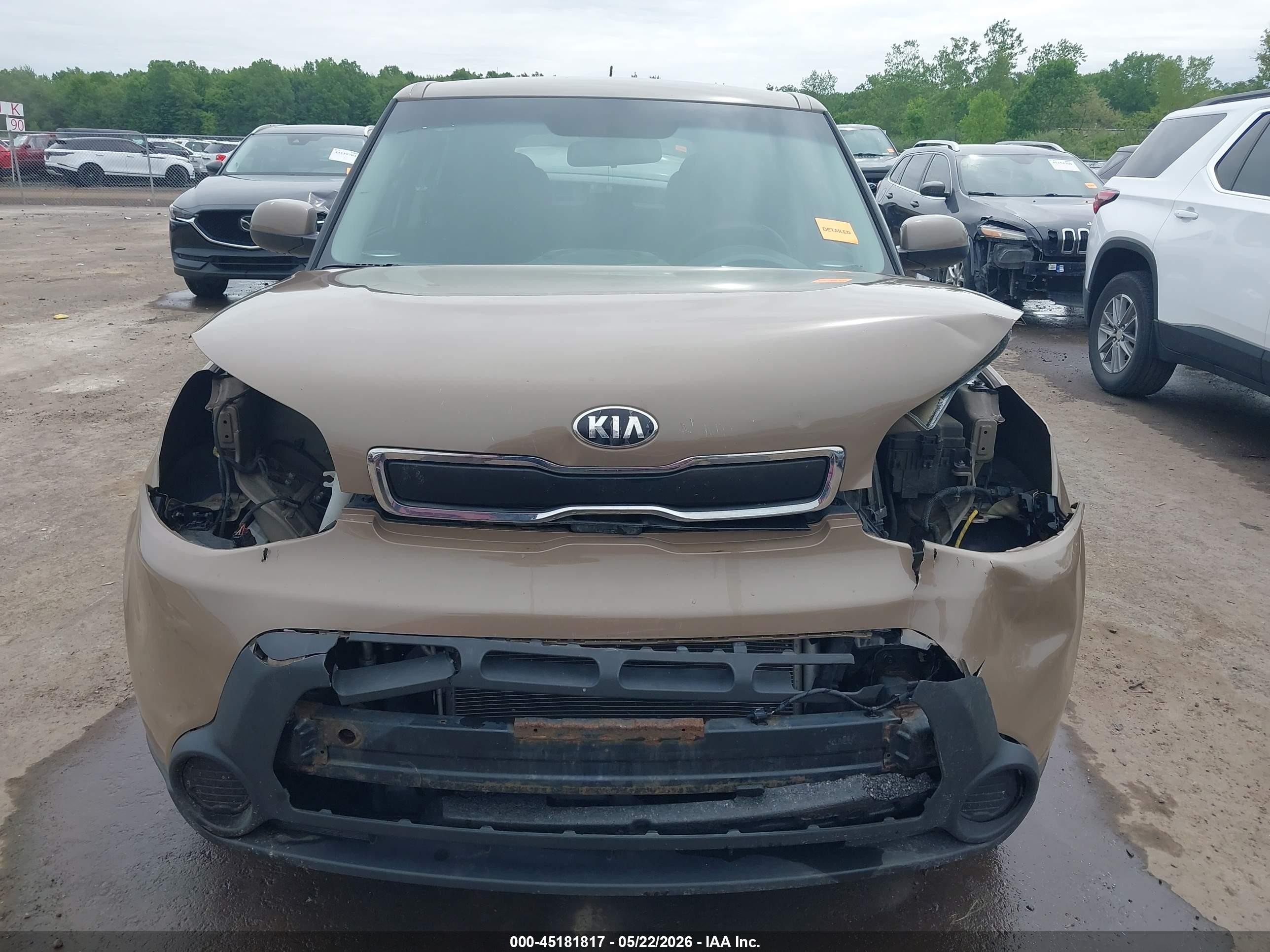 2014 Kia Soul Brown vin: KNDJN2A24E7079379