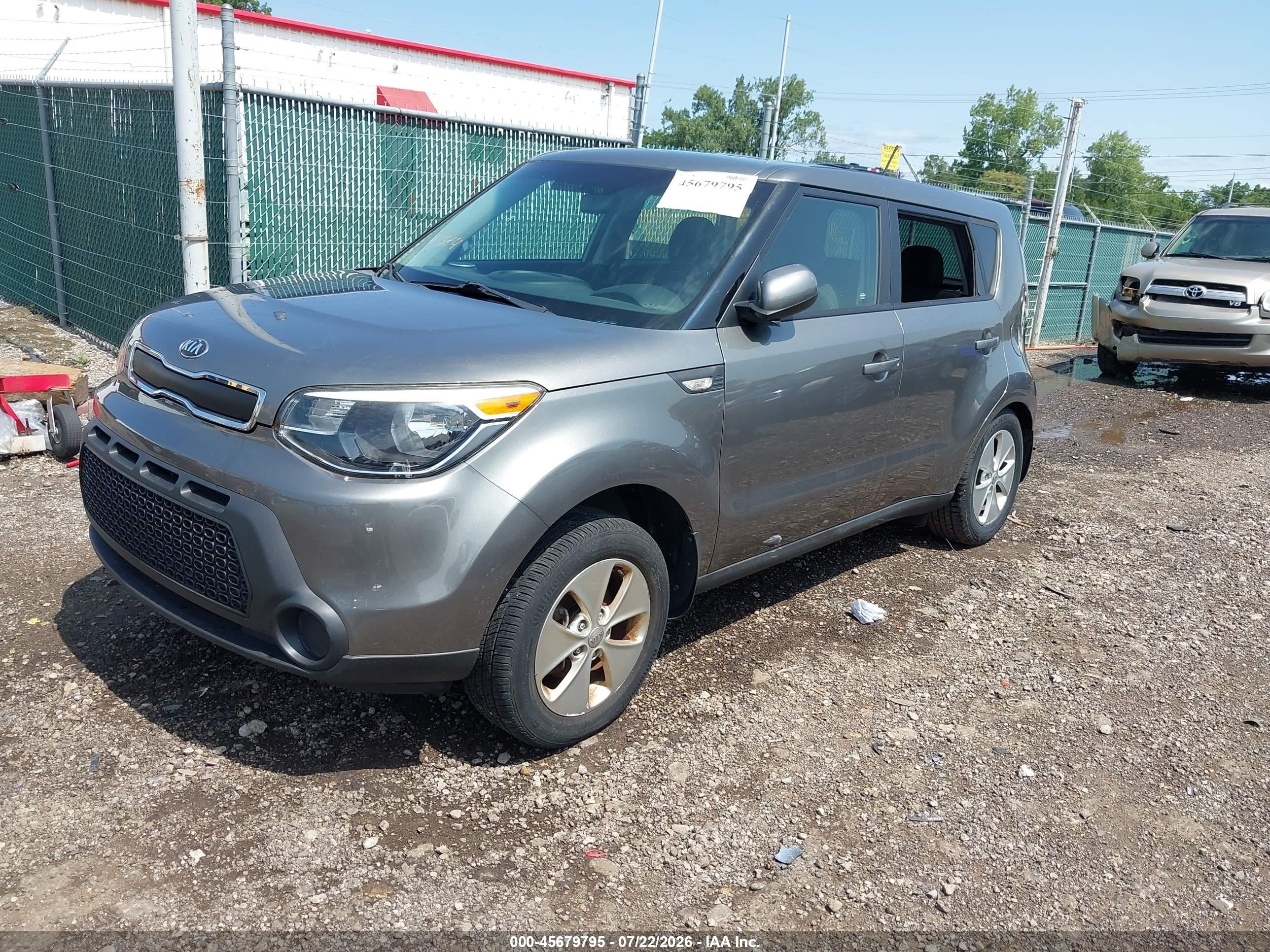 2014 Kia Soul   Серый vin: KNDJN2A24E7092620