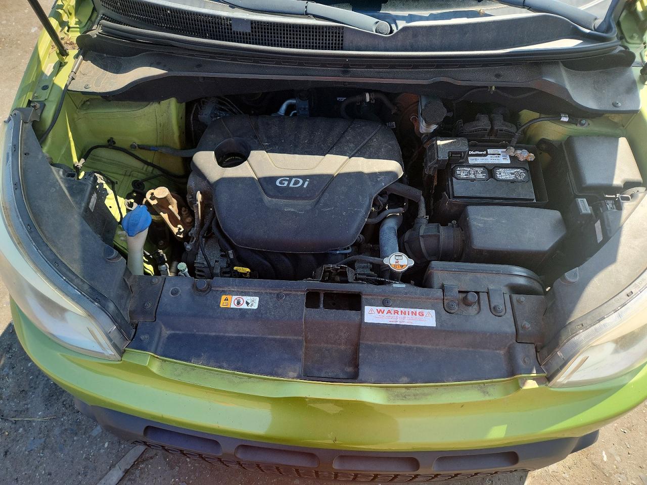 2014 Kia Soul Base Green vin: KNDJN2A24E7720871