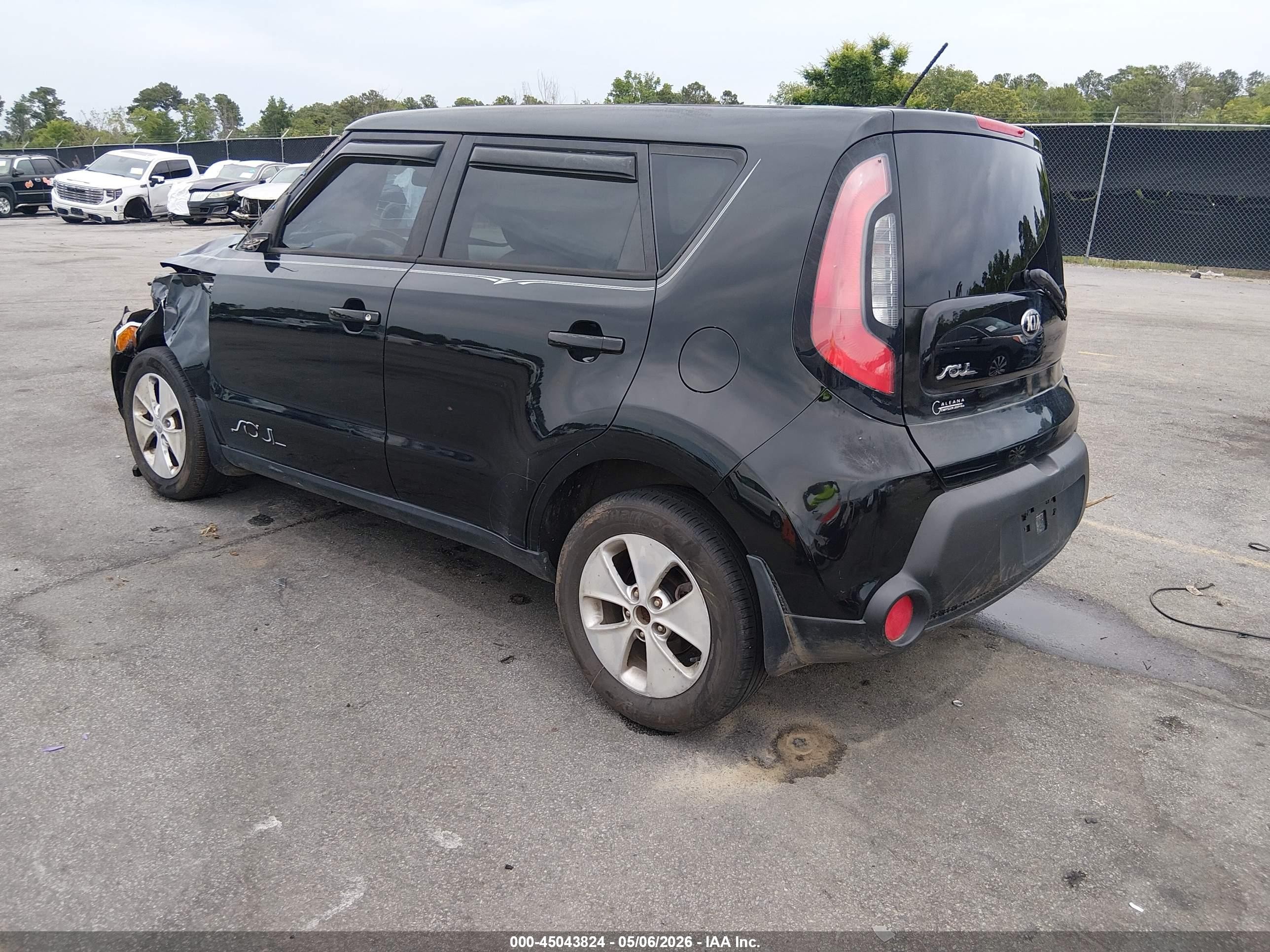 2015 Kia Soul   Black vin: KNDJN2A24F7115394