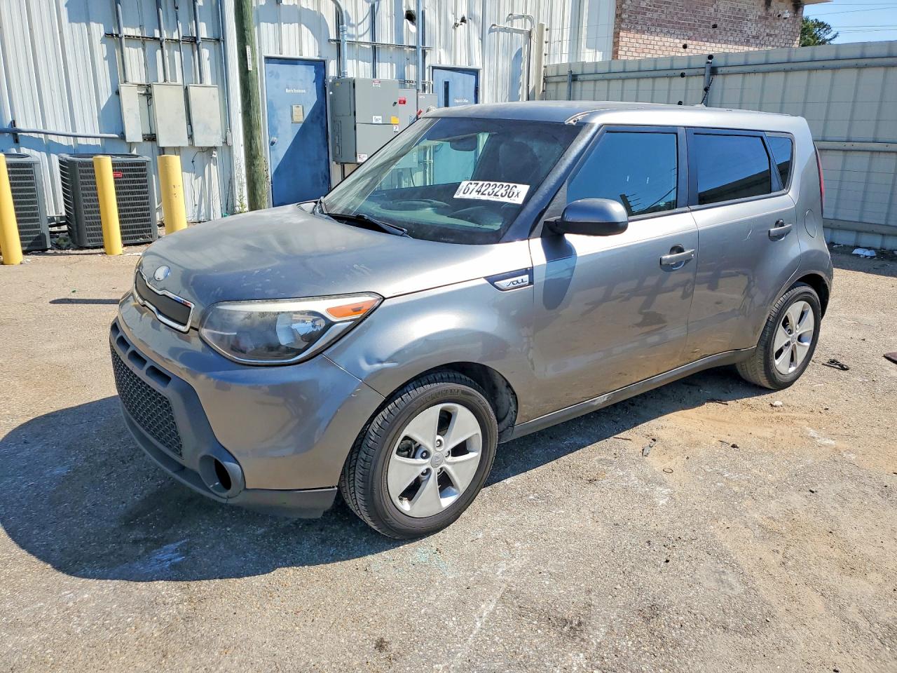 2015 Kia Soul Base Gray vin: KNDJN2A24F7140148
