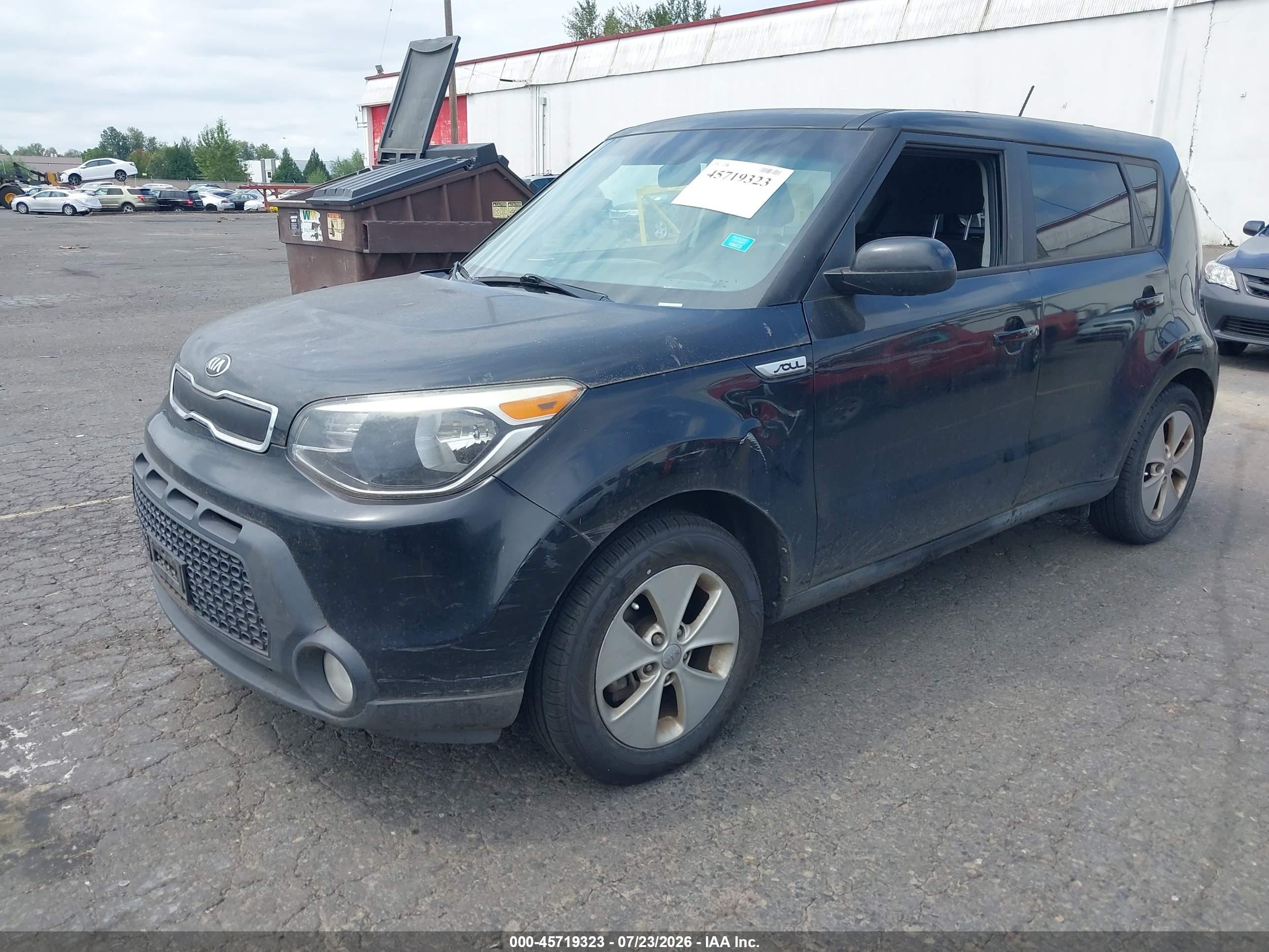 2015 Kia Soul   Black vin: KNDJN2A24F7151246