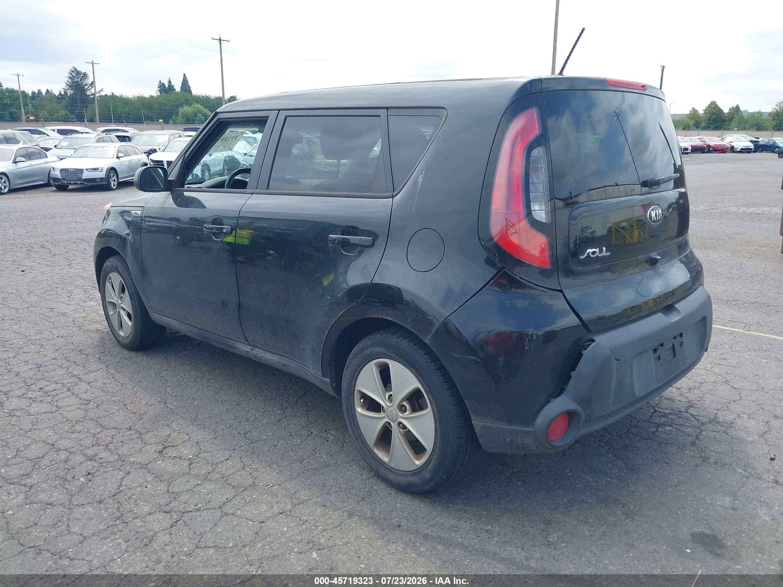 2015 Kia Soul   Black vin: KNDJN2A24F7151246