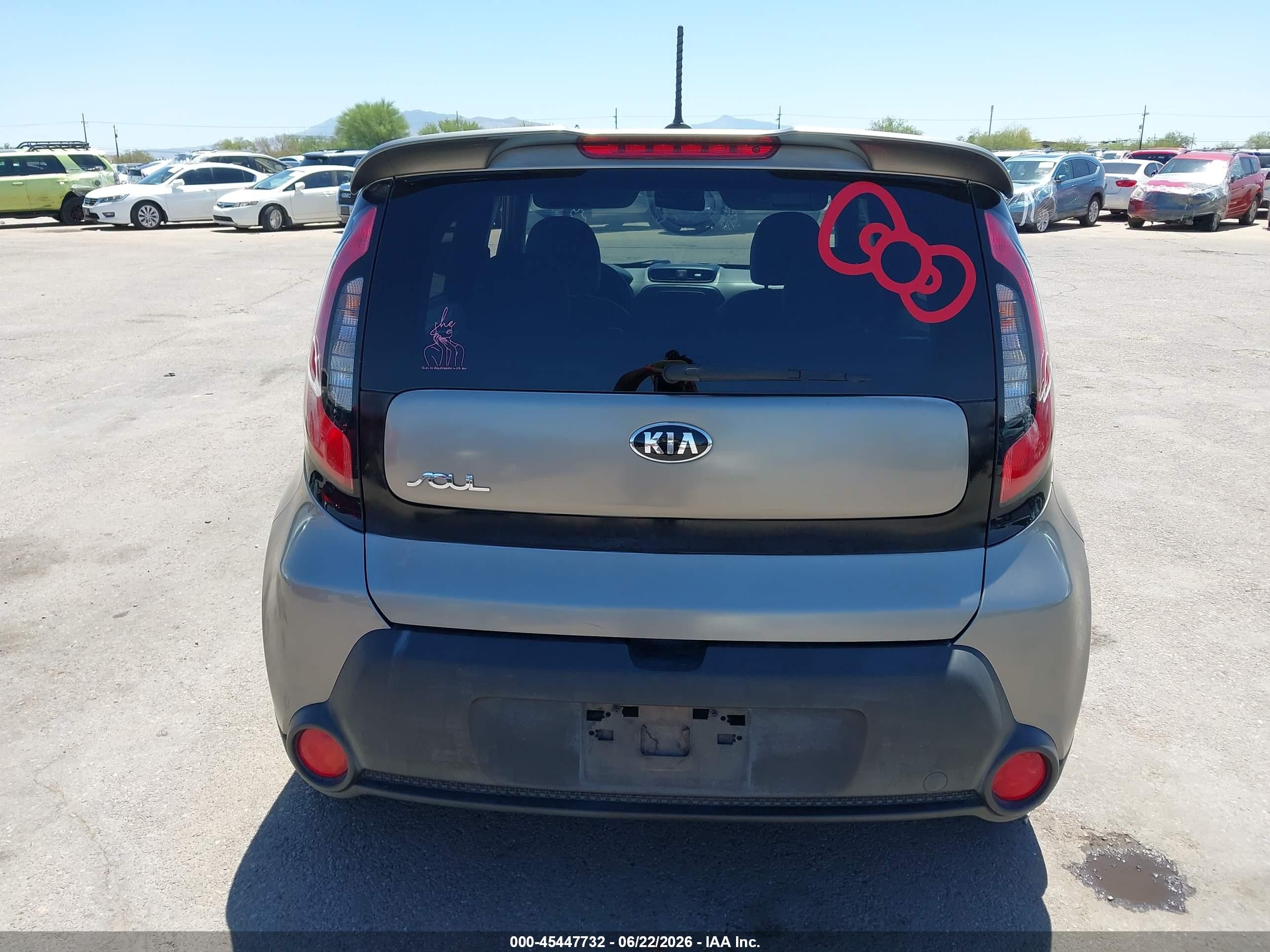 2015 Kia Soul   Gray vin: KNDJN2A24F7156138