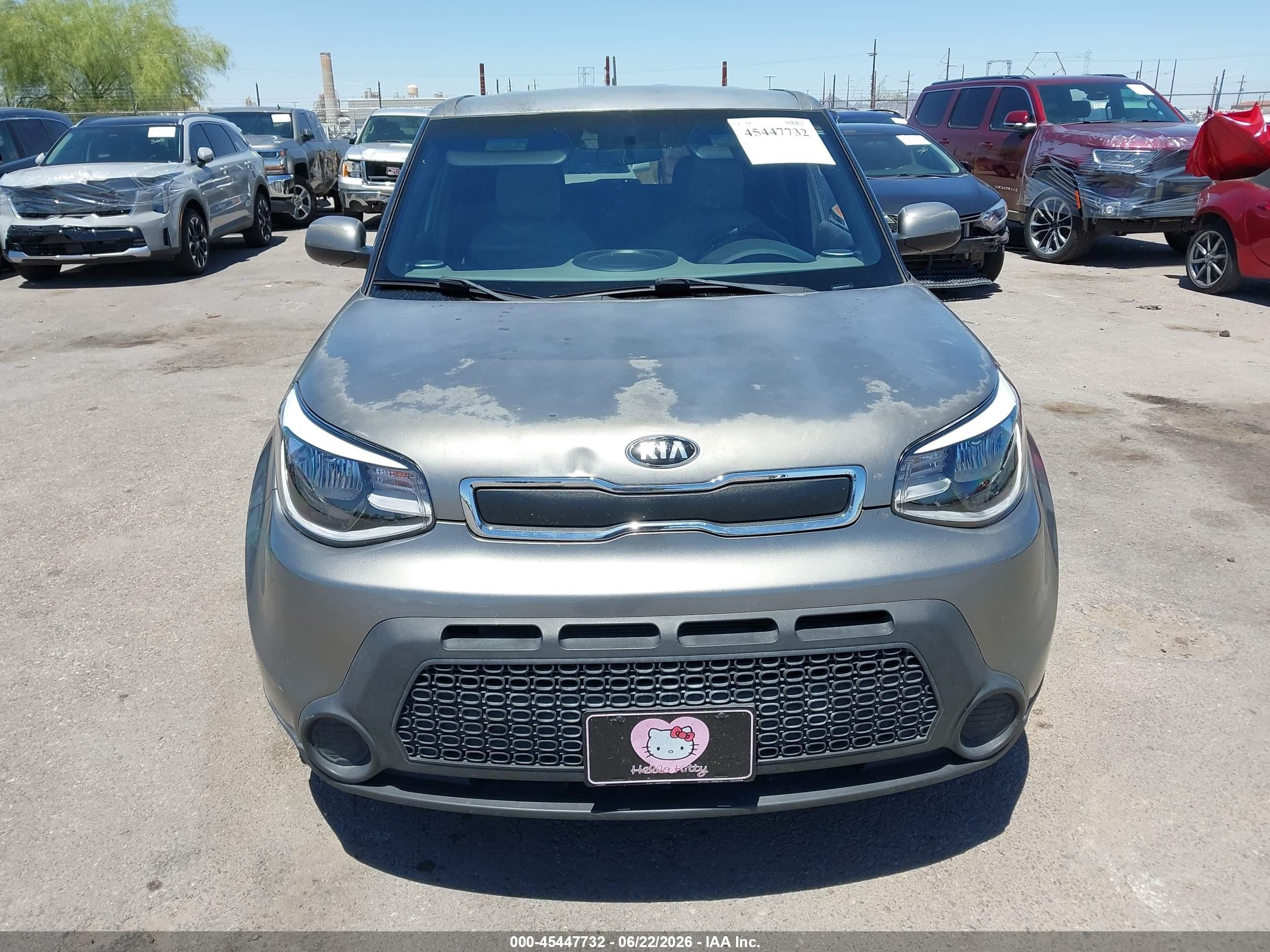 2015 Kia Soul   Gray vin: KNDJN2A24F7156138