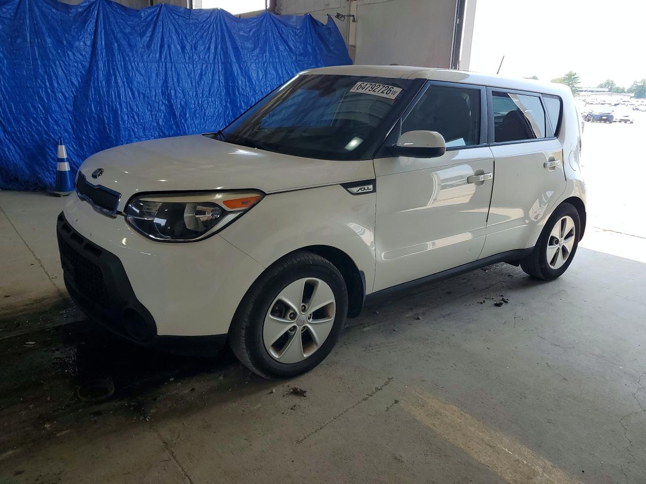 2015 Kia Soul Base White vin: KNDJN2A24F7163008