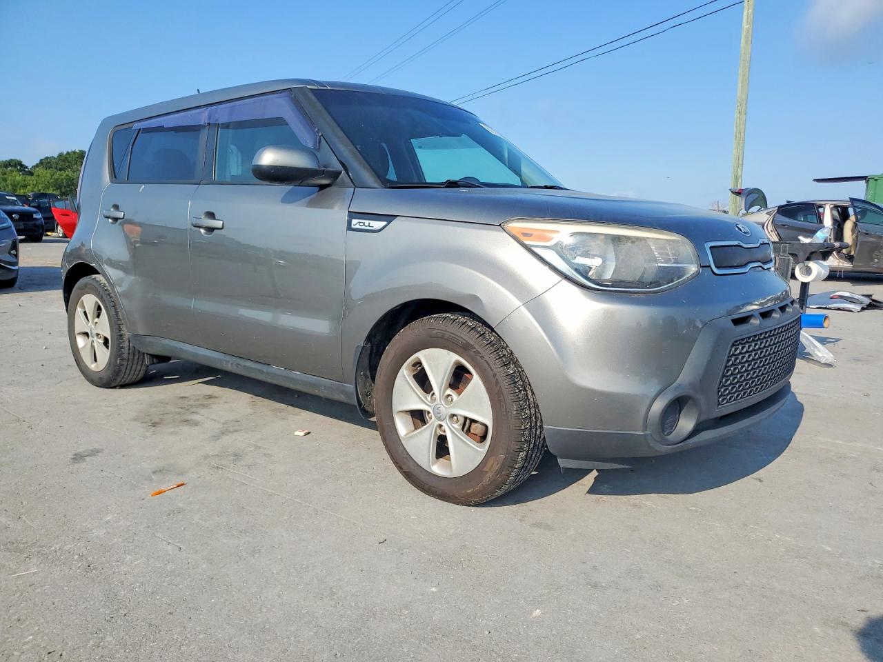 2015 Kia Soul Base Серый vin: KNDJN2A24F7167849