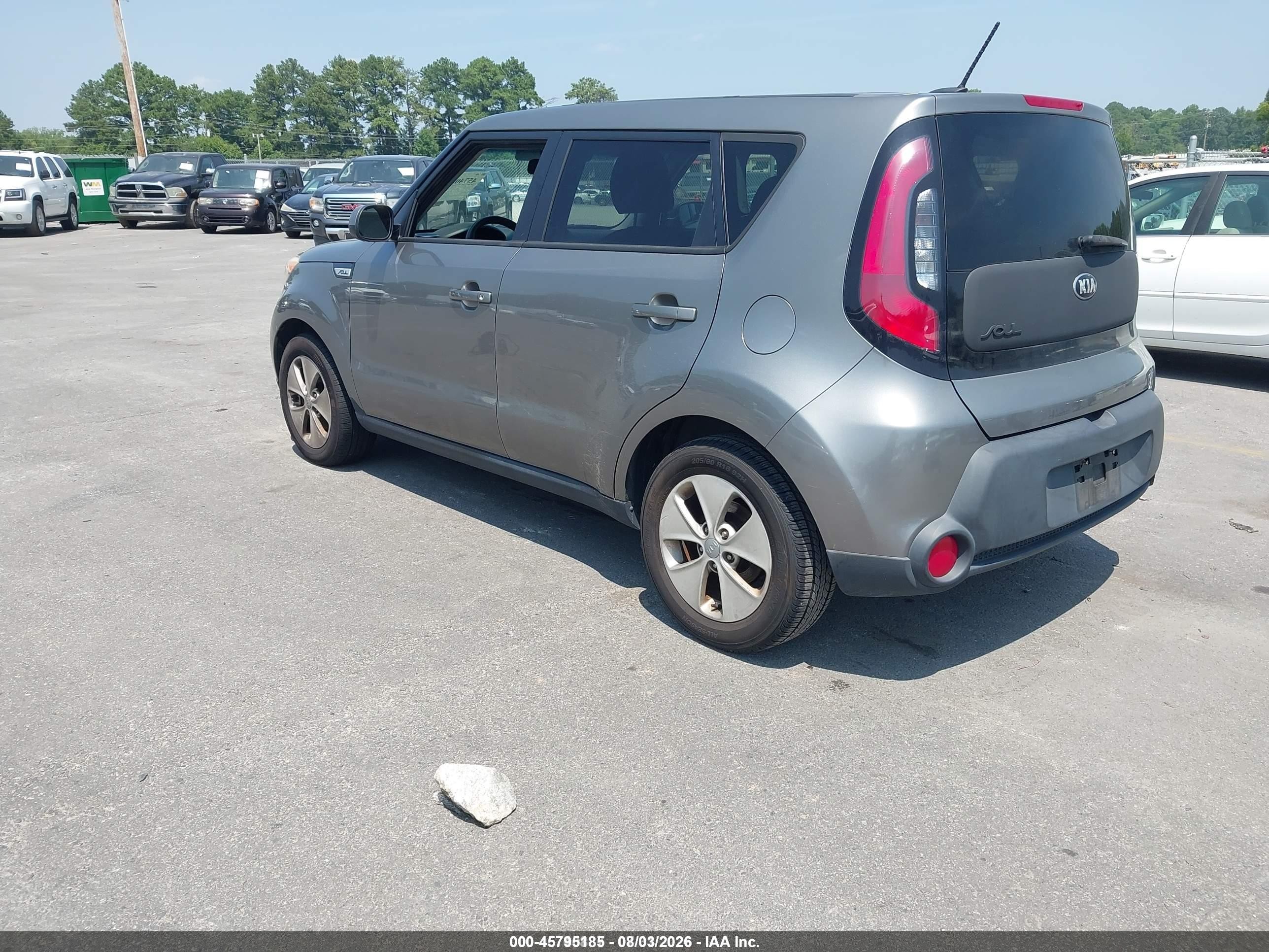 2015 Kia Soul   Gray vin: KNDJN2A24F7169763