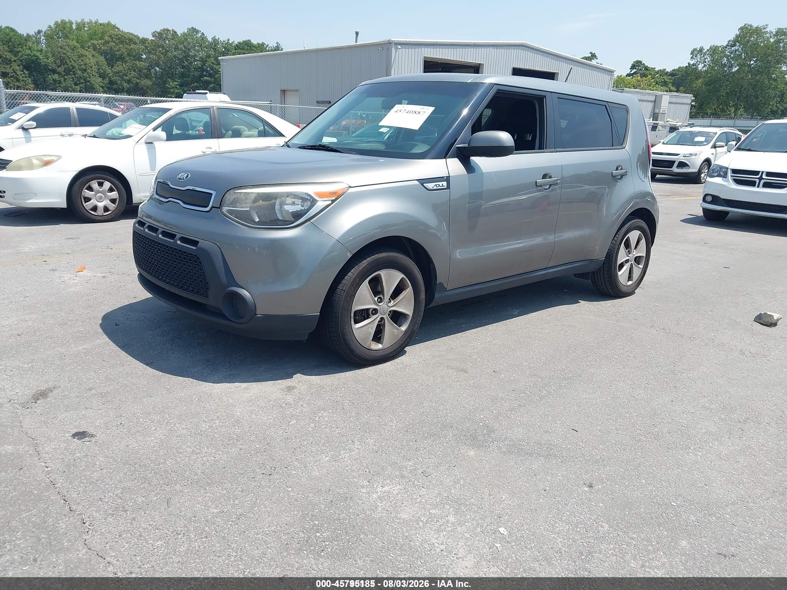 2015 Kia Soul   Gray vin: KNDJN2A24F7169763