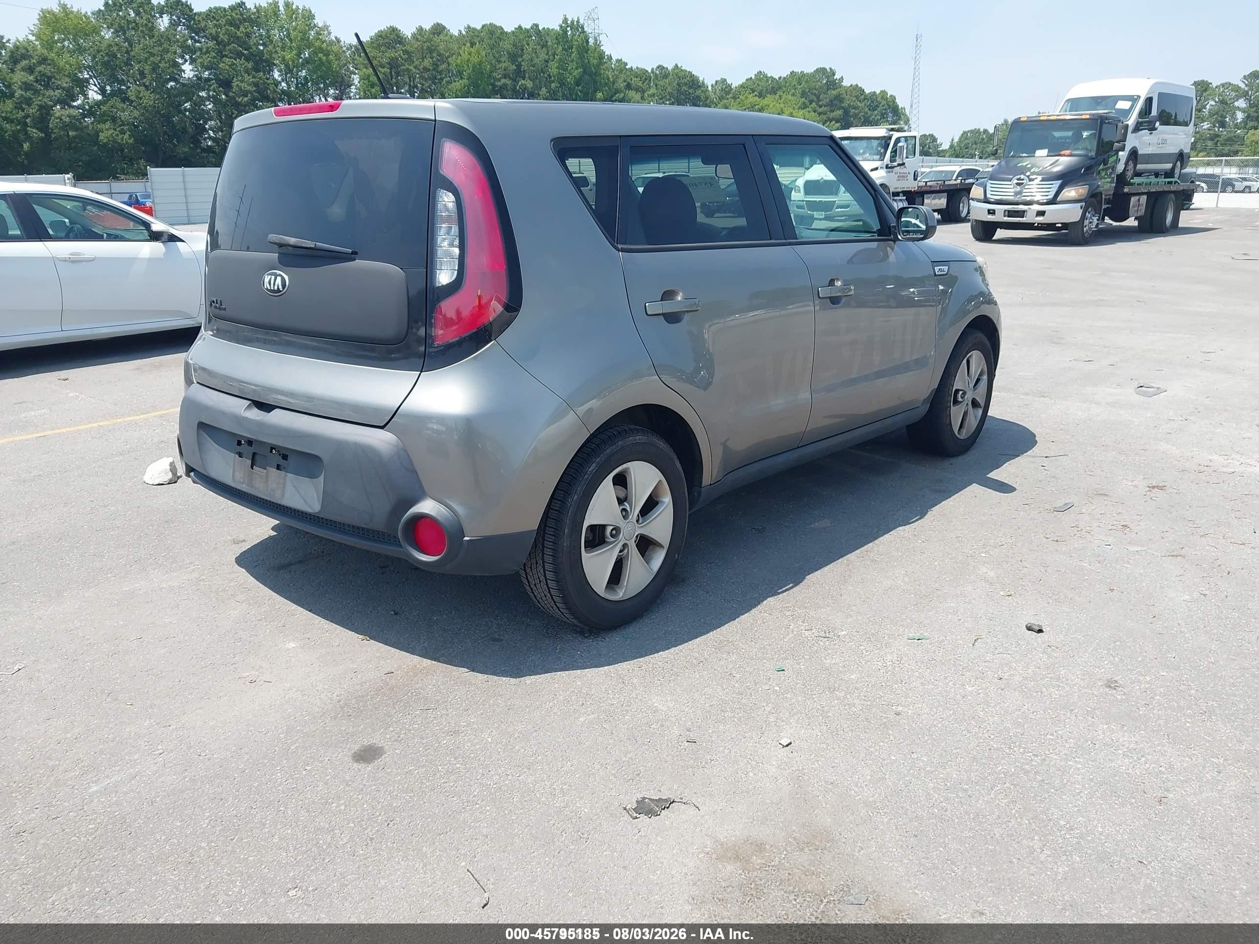 2015 Kia Soul   Gray vin: KNDJN2A24F7169763
