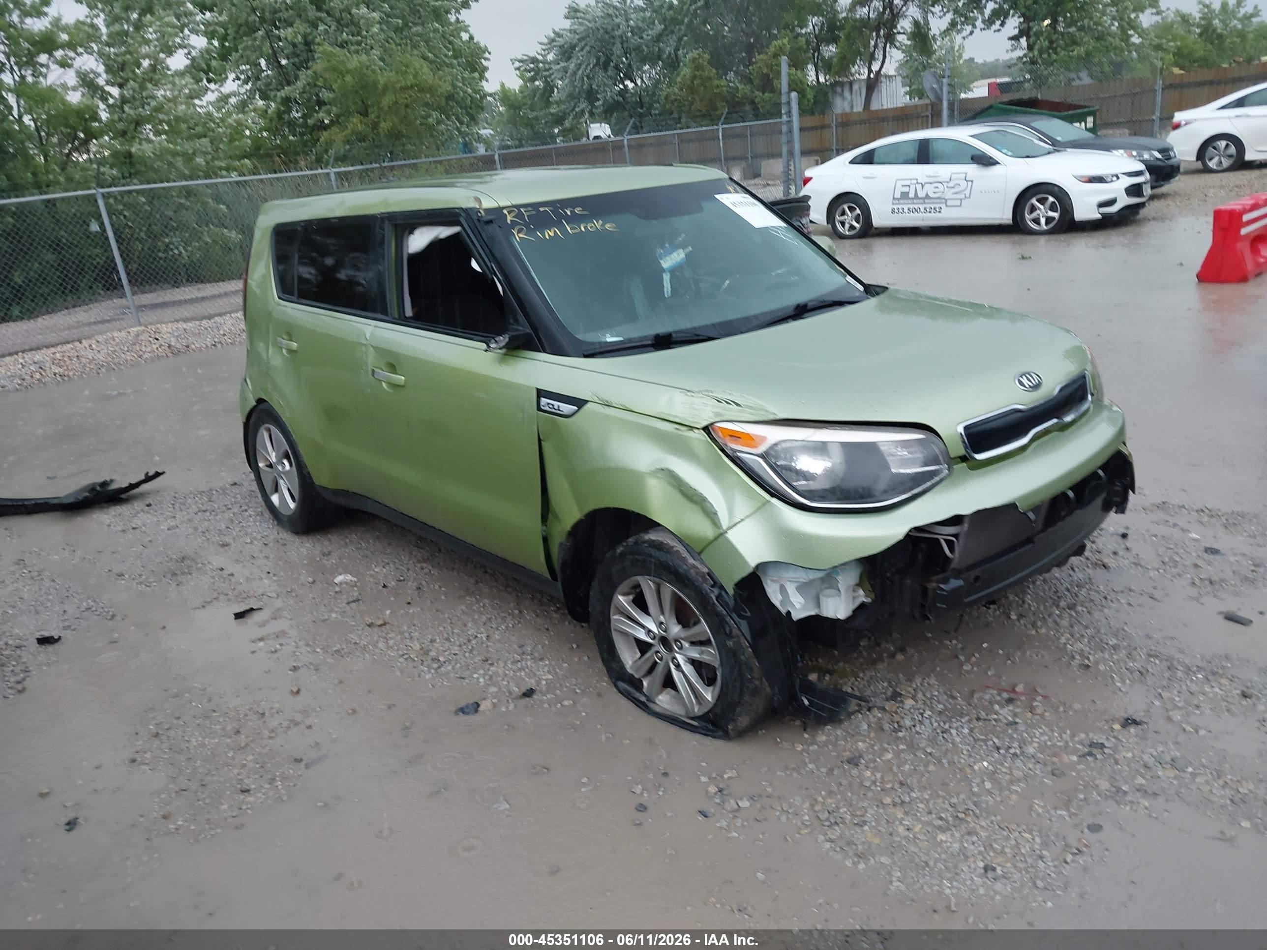 2015 Kia Soul ! Green vin: KNDJN2A24F7753290