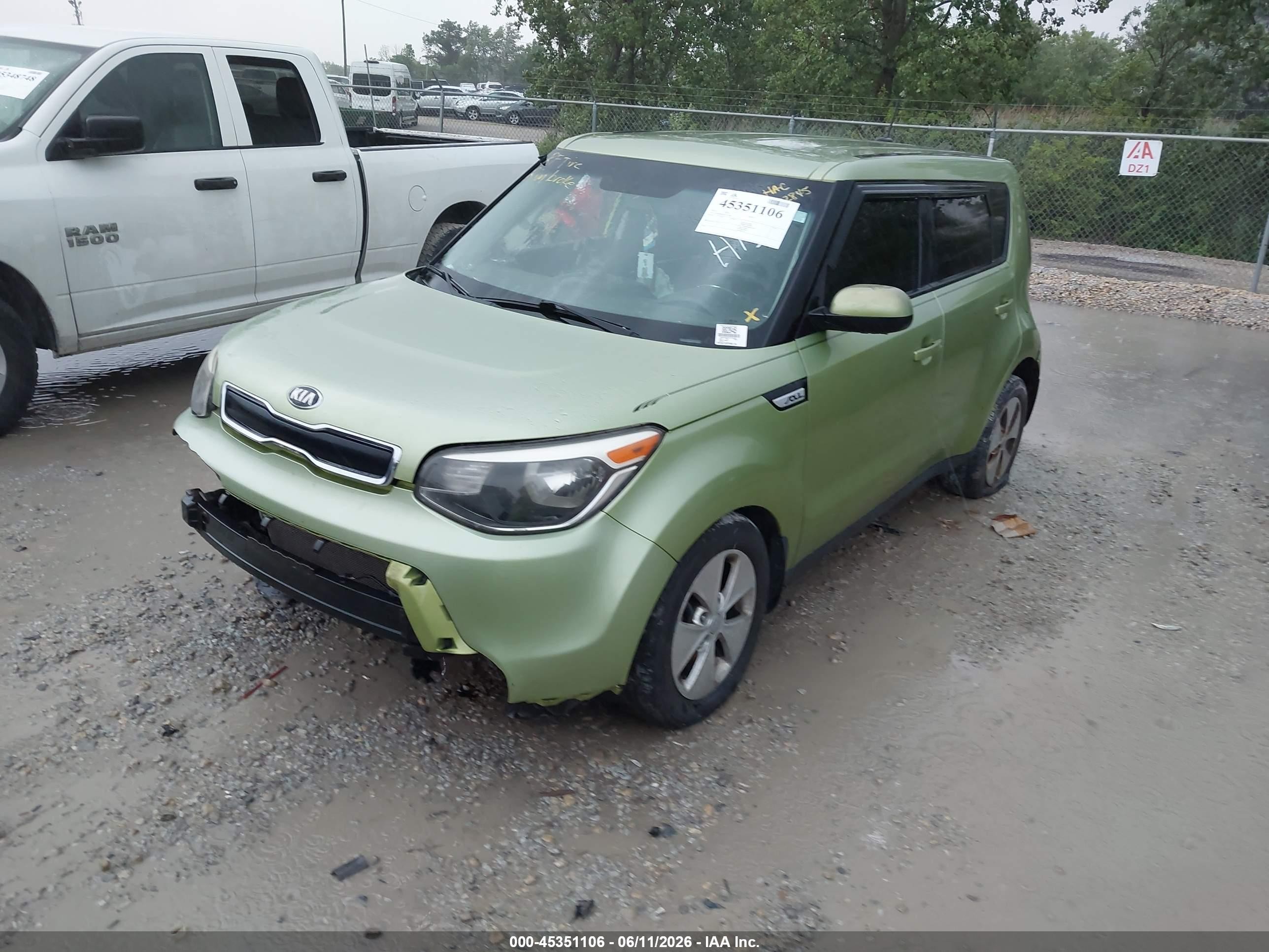2015 Kia Soul ! Green vin: KNDJN2A24F7753290
