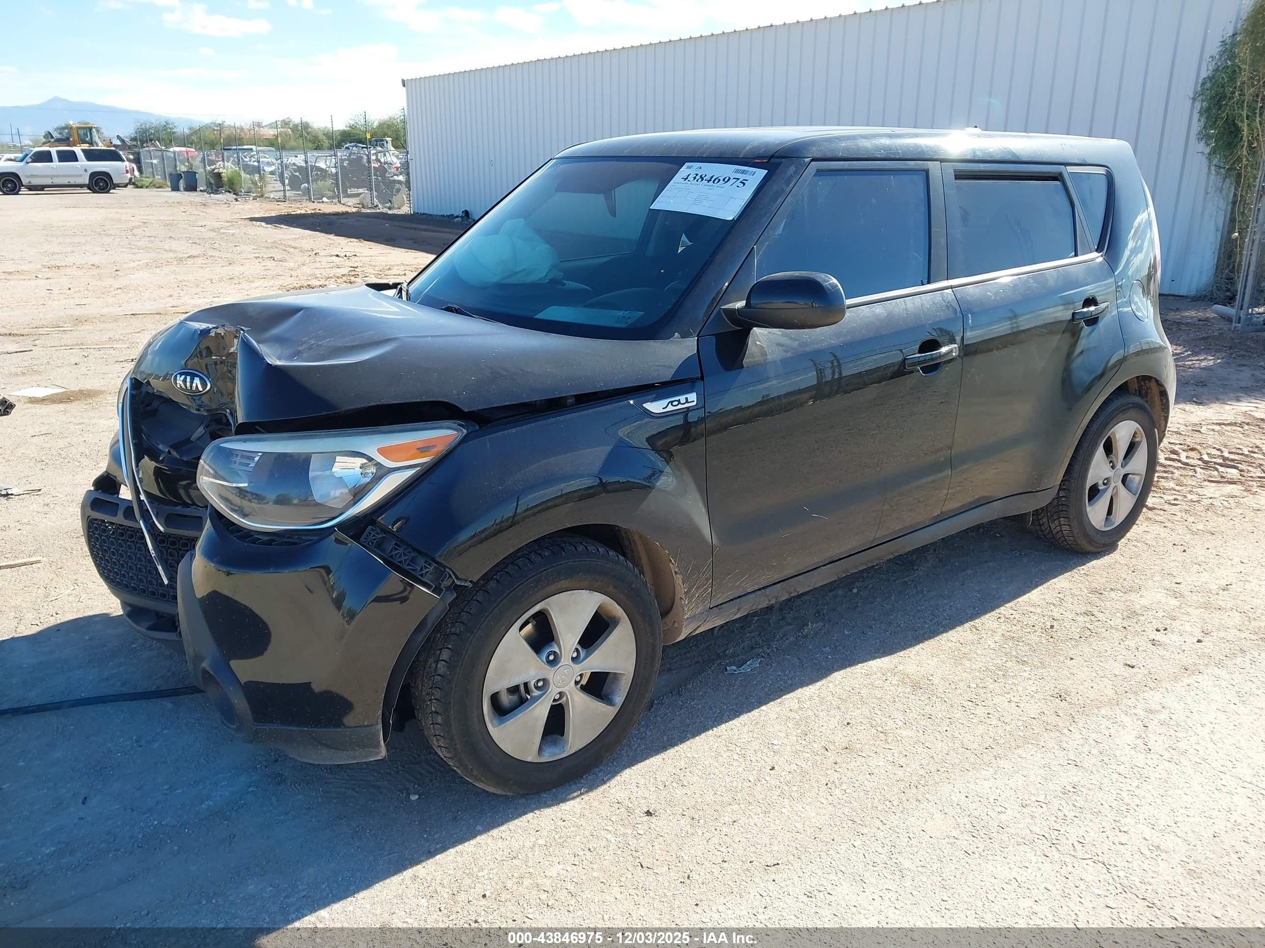 2015 Kia Soul   Black vin: KNDJN2A24F7763804
