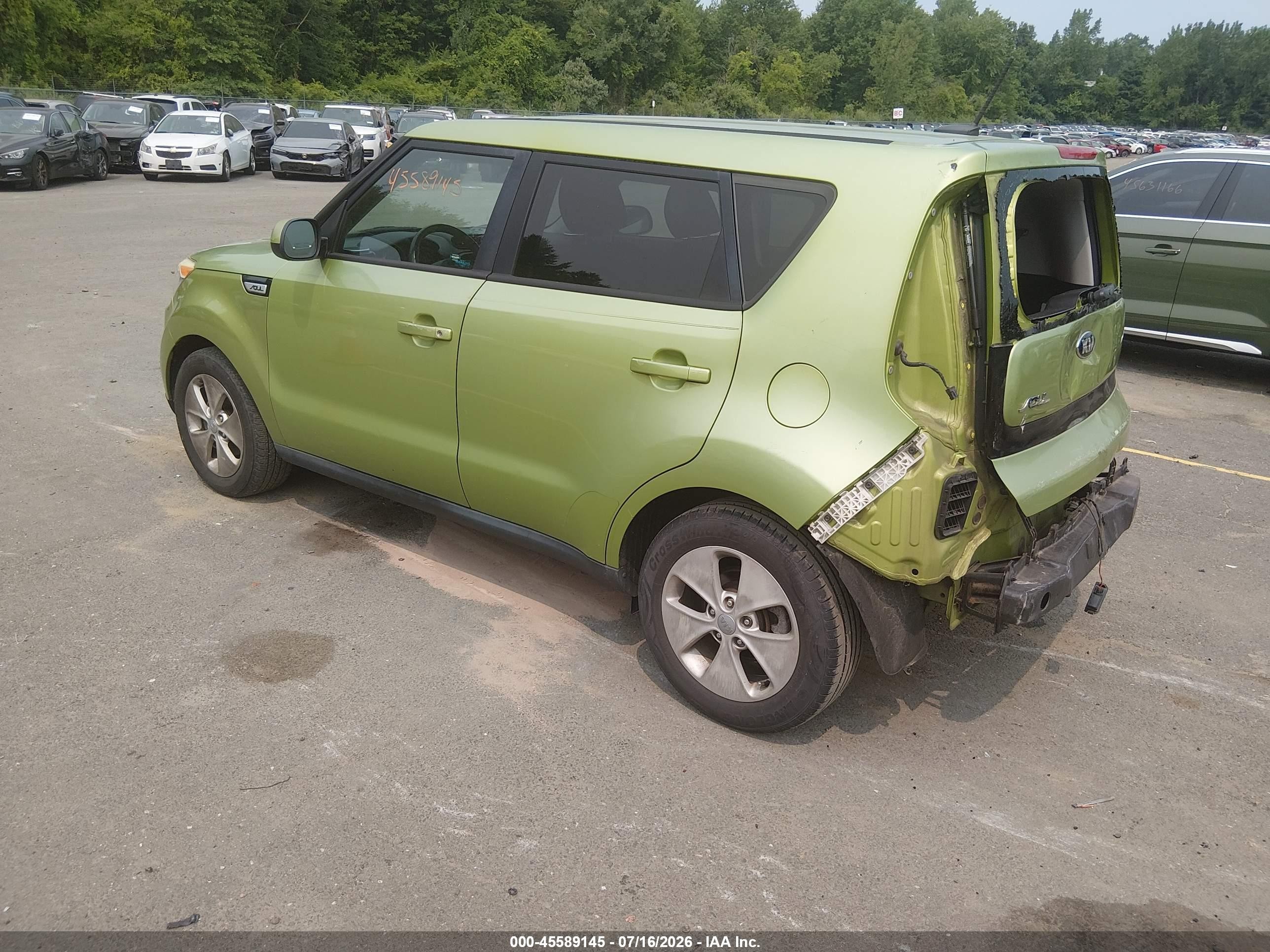 2015 Kia Soul   Green vin: KNDJN2A24F7770915