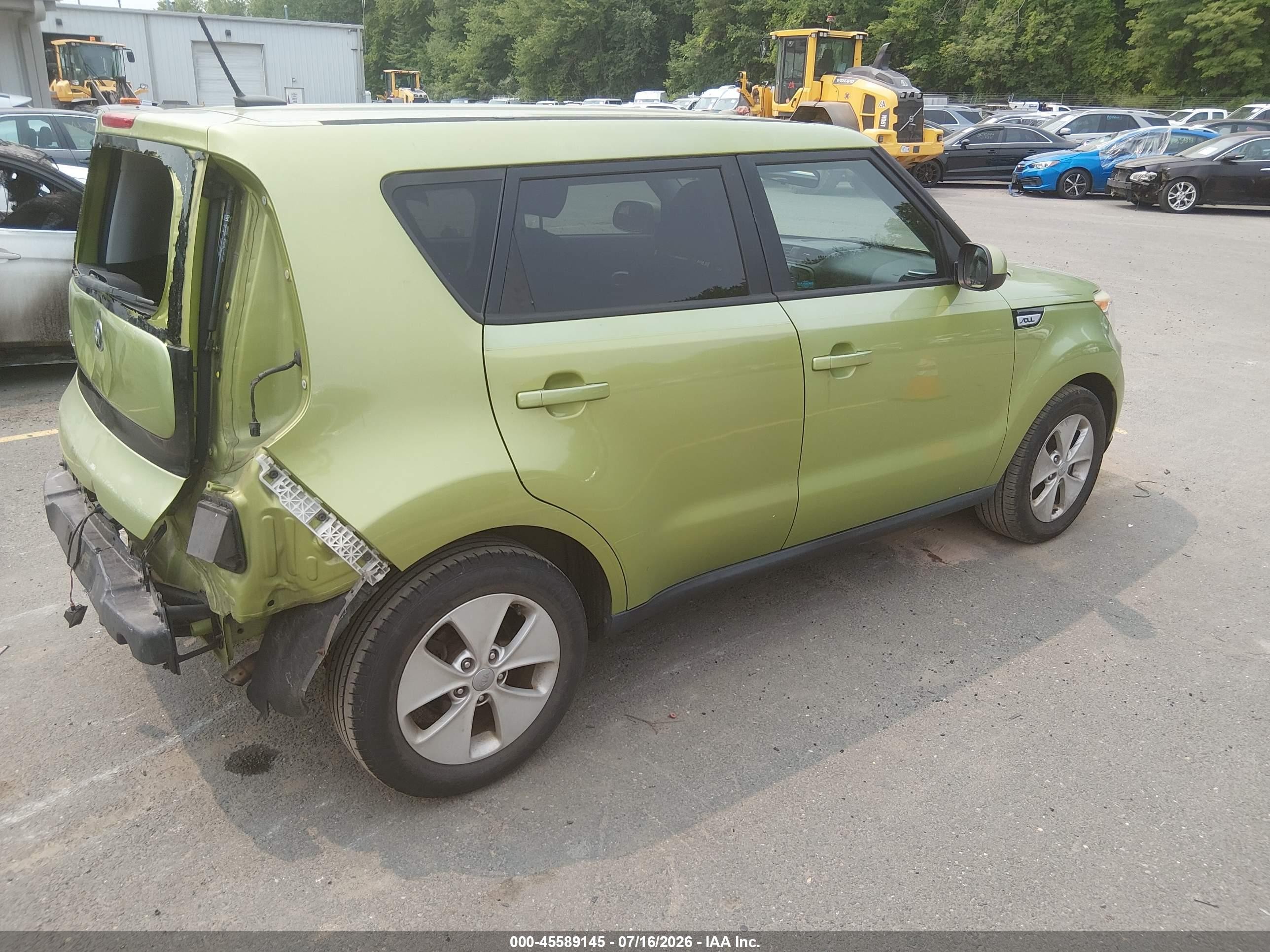 2015 Kia Soul   Green vin: KNDJN2A24F7770915