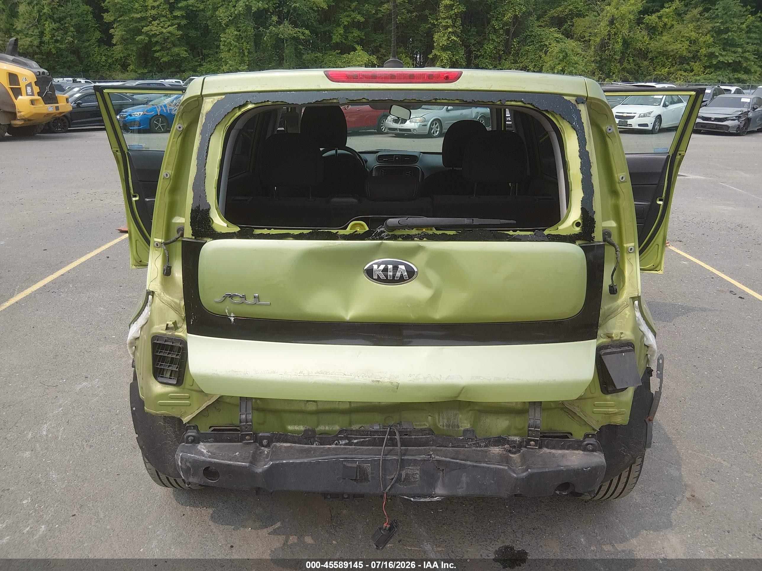 2015 Kia Soul   Green vin: KNDJN2A24F7770915