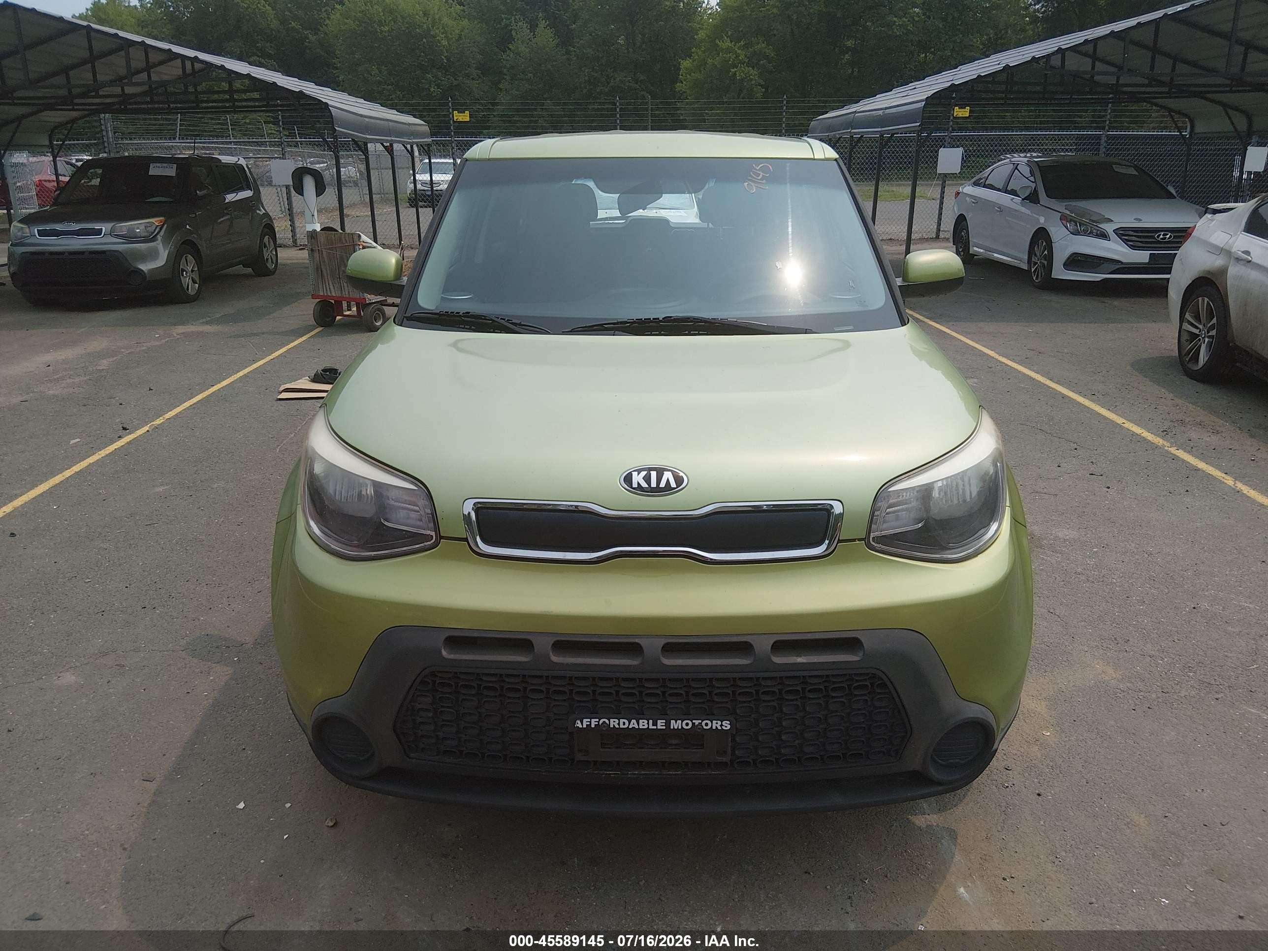 2015 Kia Soul   Green vin: KNDJN2A24F7770915