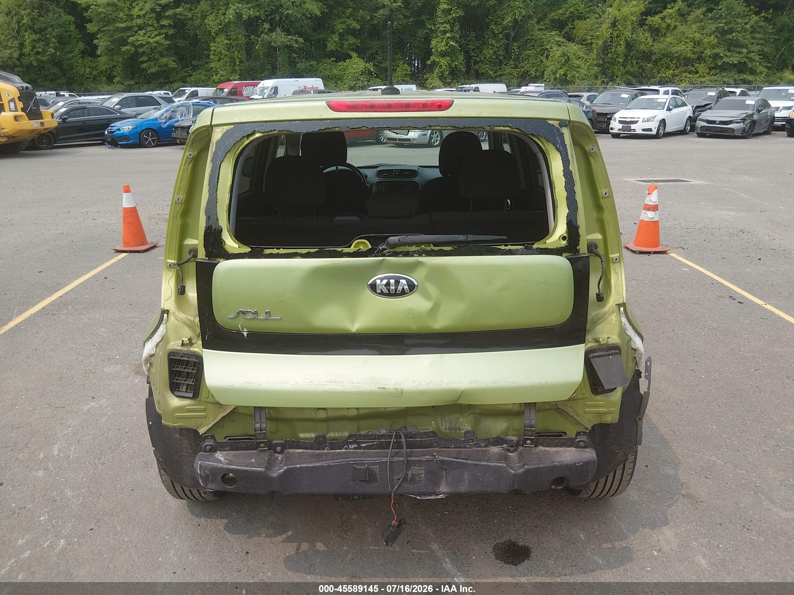 2015 Kia Soul   Green vin: KNDJN2A24F7770915