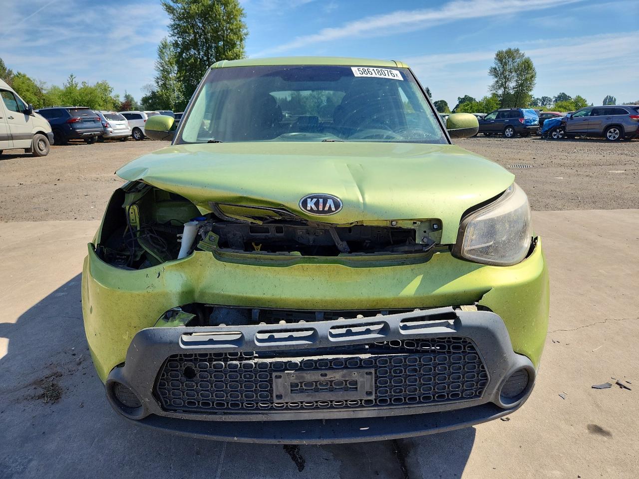 2015 Kia Soul Base Зеленый vin: KNDJN2A24F7793997