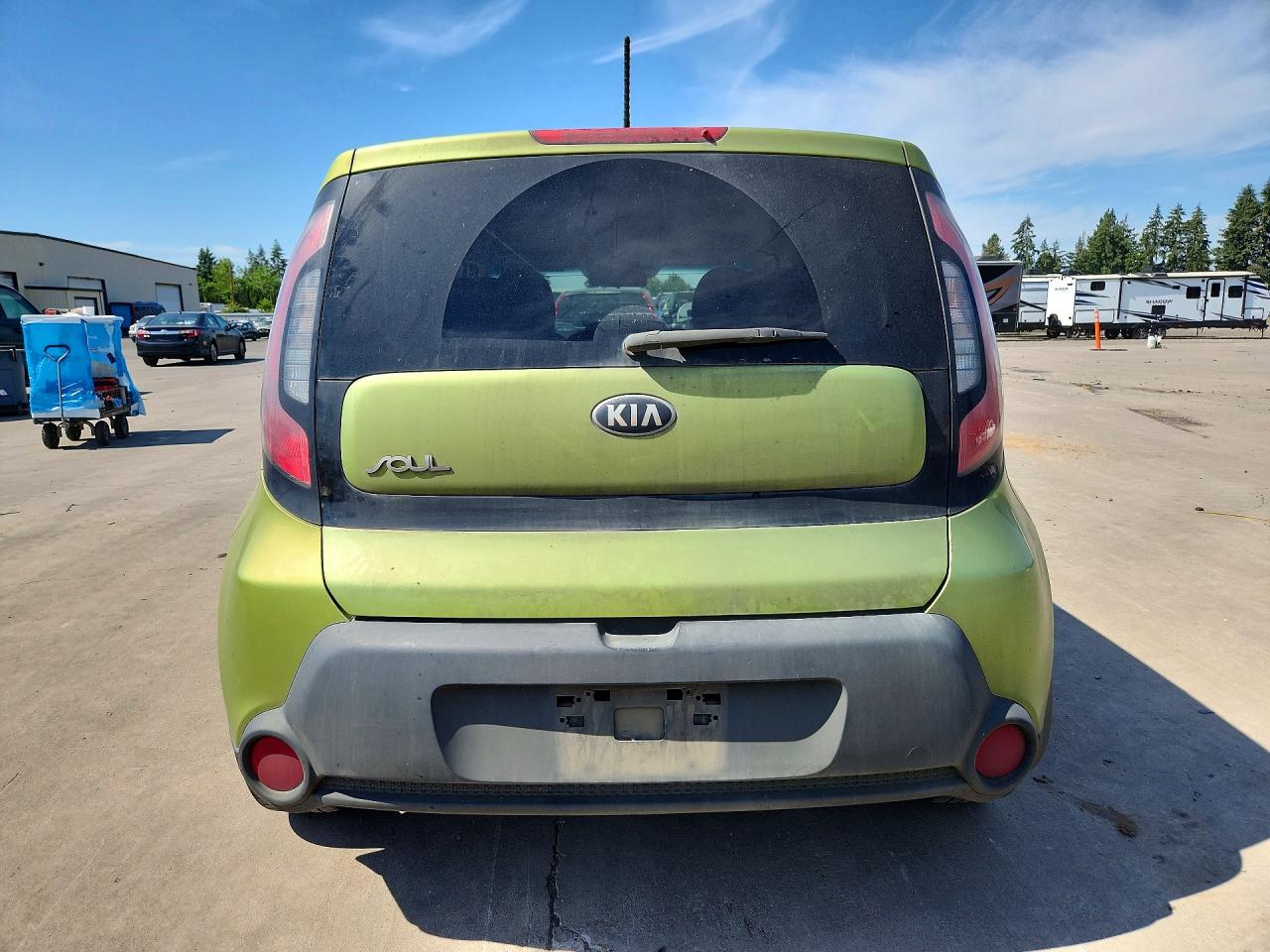 2015 Kia Soul Base Зеленый vin: KNDJN2A24F7793997