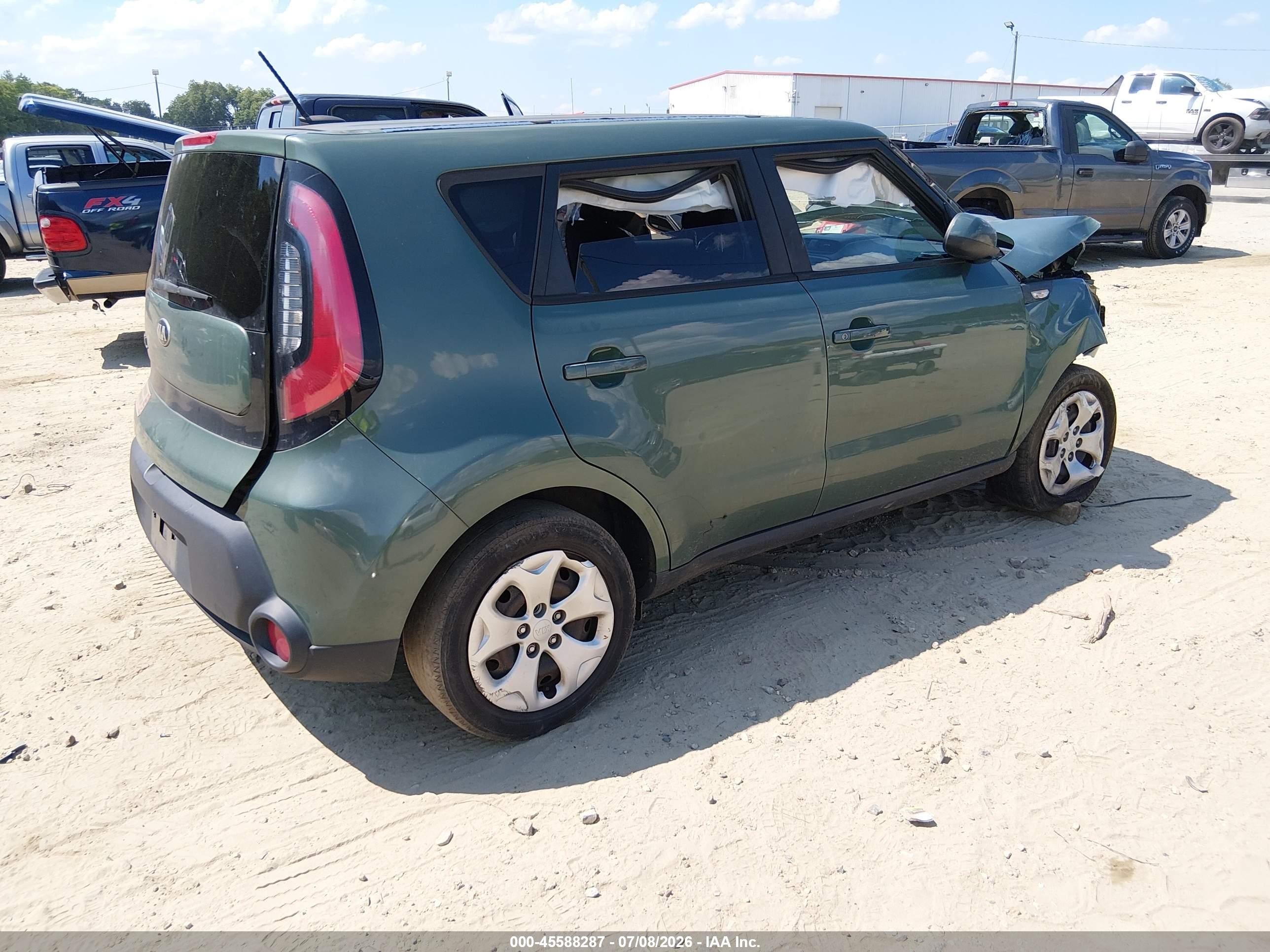 2014 Kia Soul   Green vin: KNDJN2A25E7029896