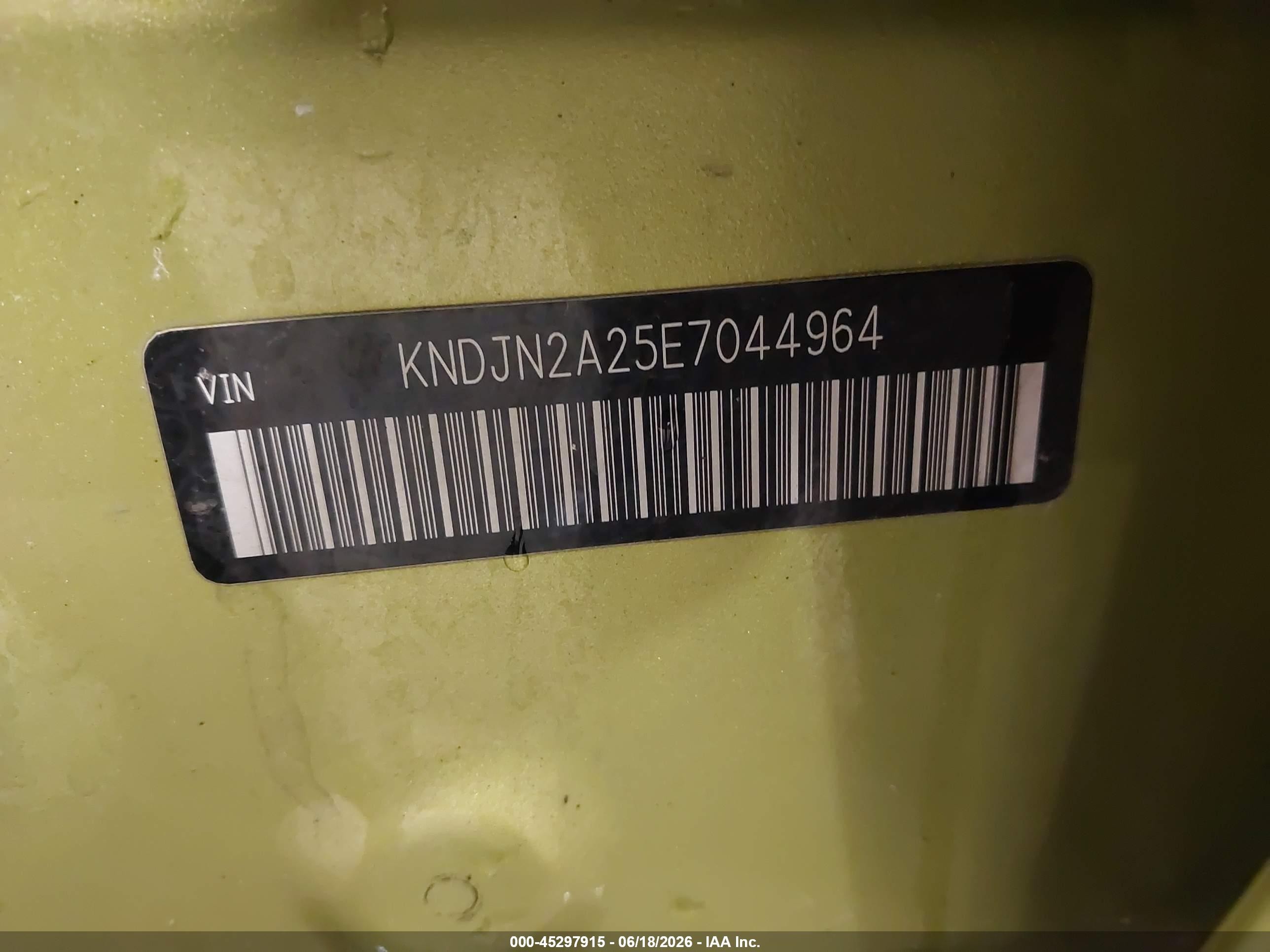 2014 Kia Soul Green vin: KNDJN2A25E7044964