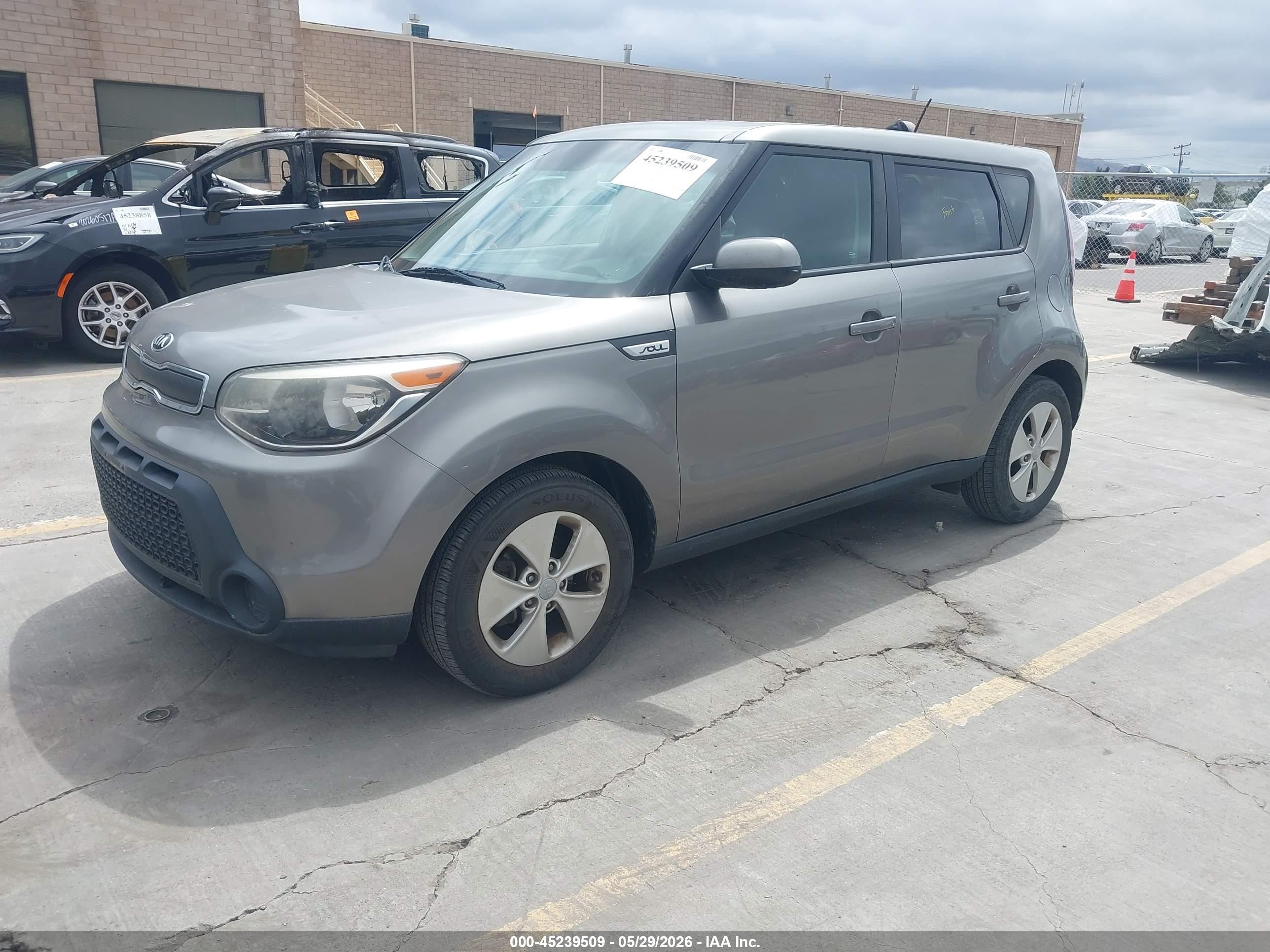 2015 Kia Soul   Gray vin: KNDJN2A25F7203371