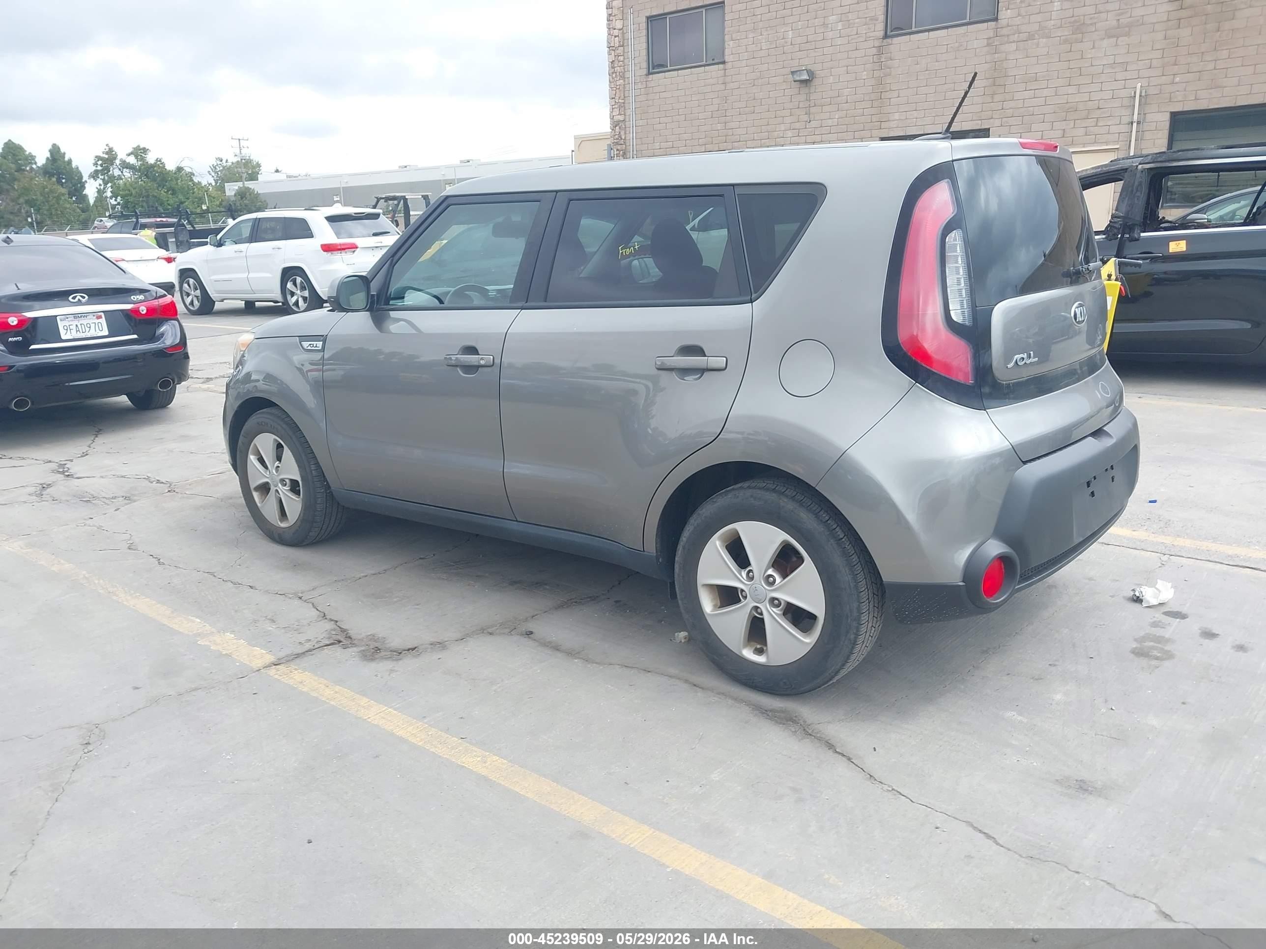 2015 Kia Soul   Gray vin: KNDJN2A25F7203371