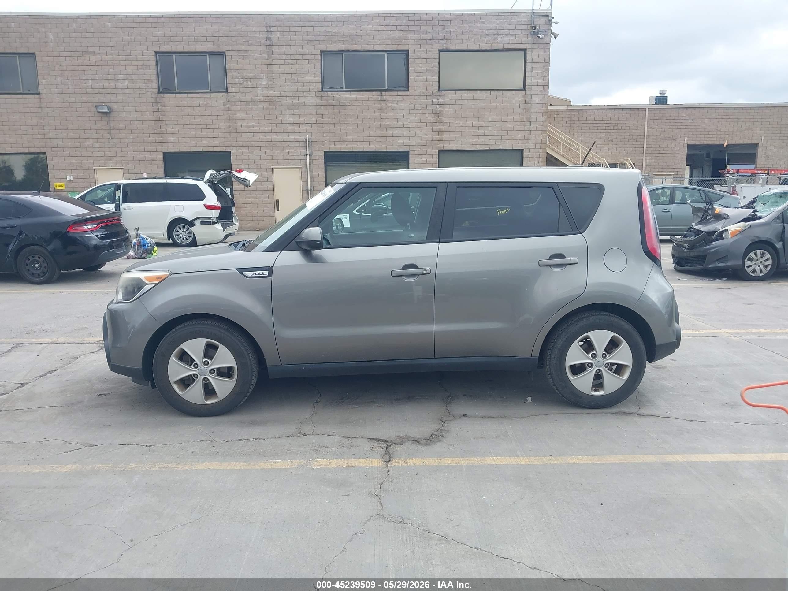 2015 Kia Soul   Gray vin: KNDJN2A25F7203371