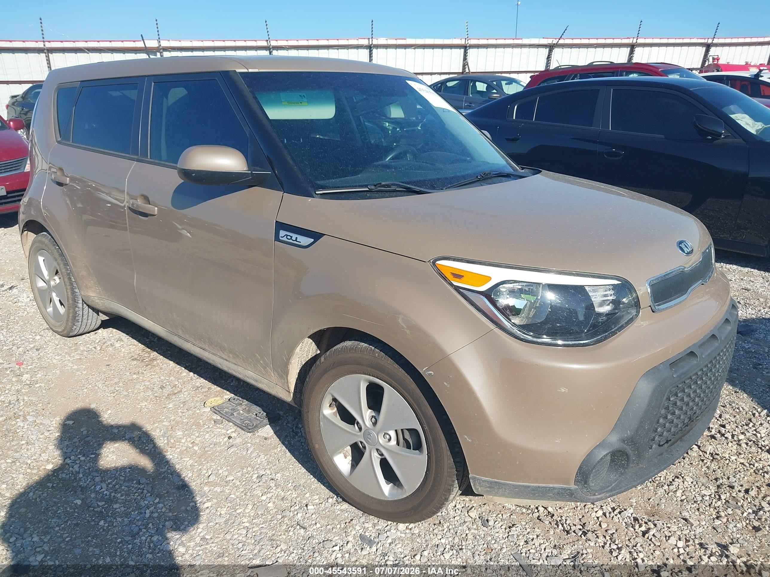 2015 Kia Soul   Brown vin: KNDJN2A25F7215939