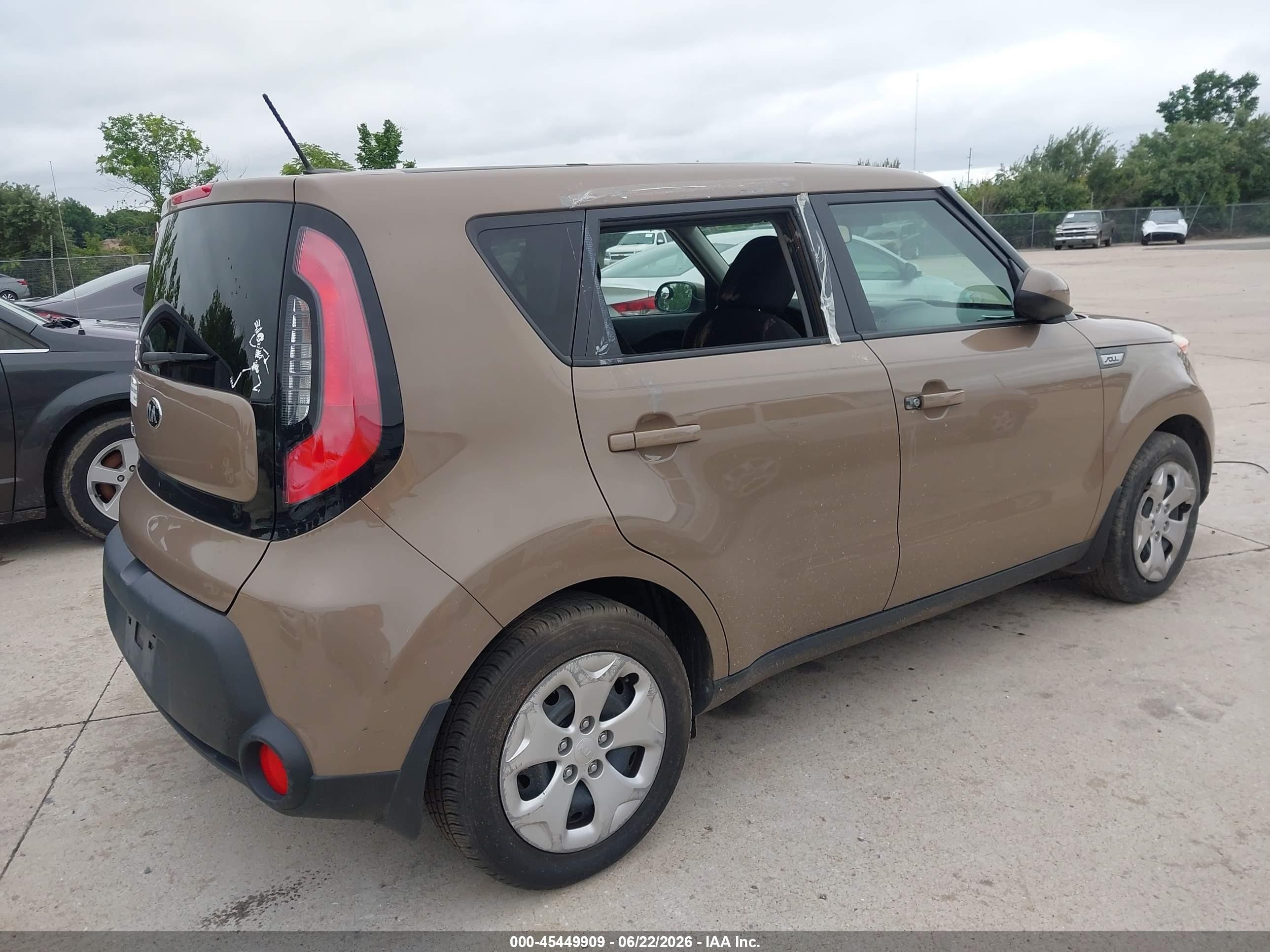 2015 Kia Soul   Brown vin: KNDJN2A25F7222941