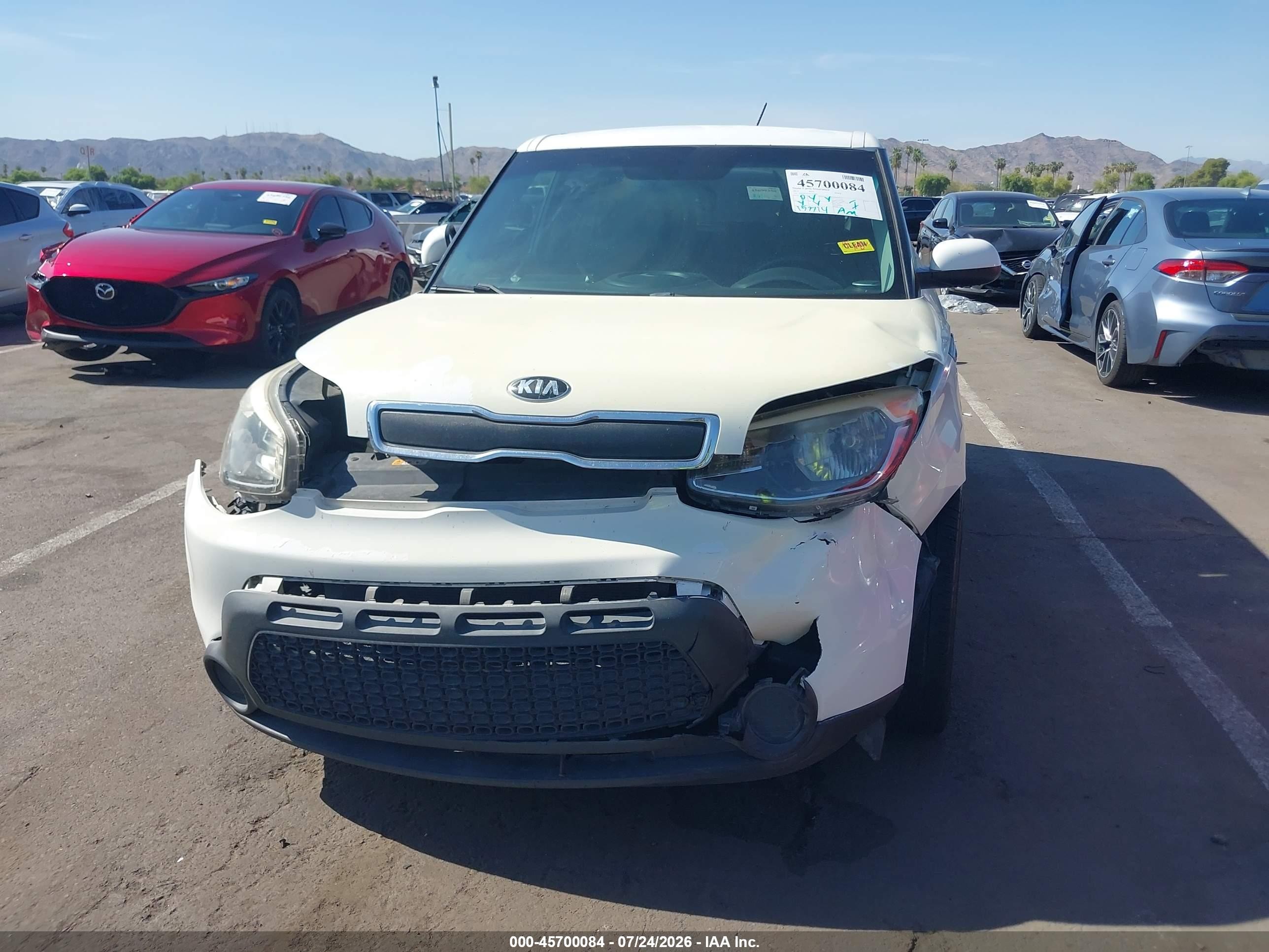 2015 Kia Soul   White vin: KNDJN2A25F7223880