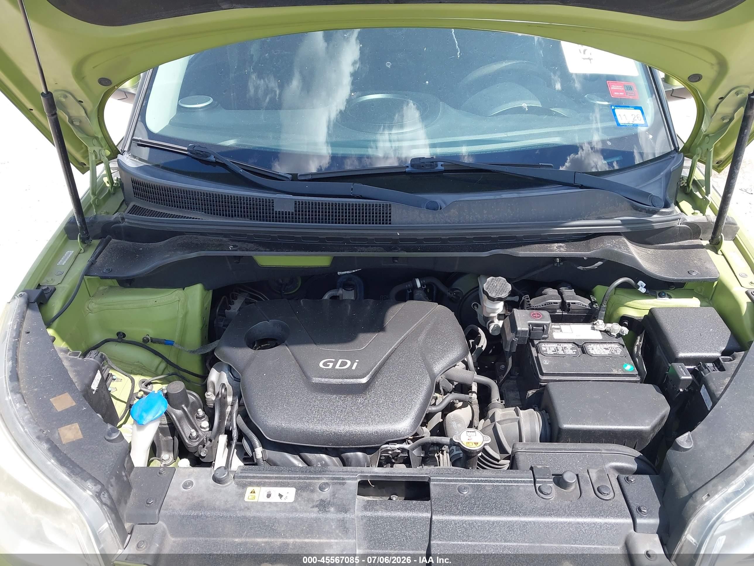 2015 Kia Soul   Green vin: KNDJN2A25F7775217
