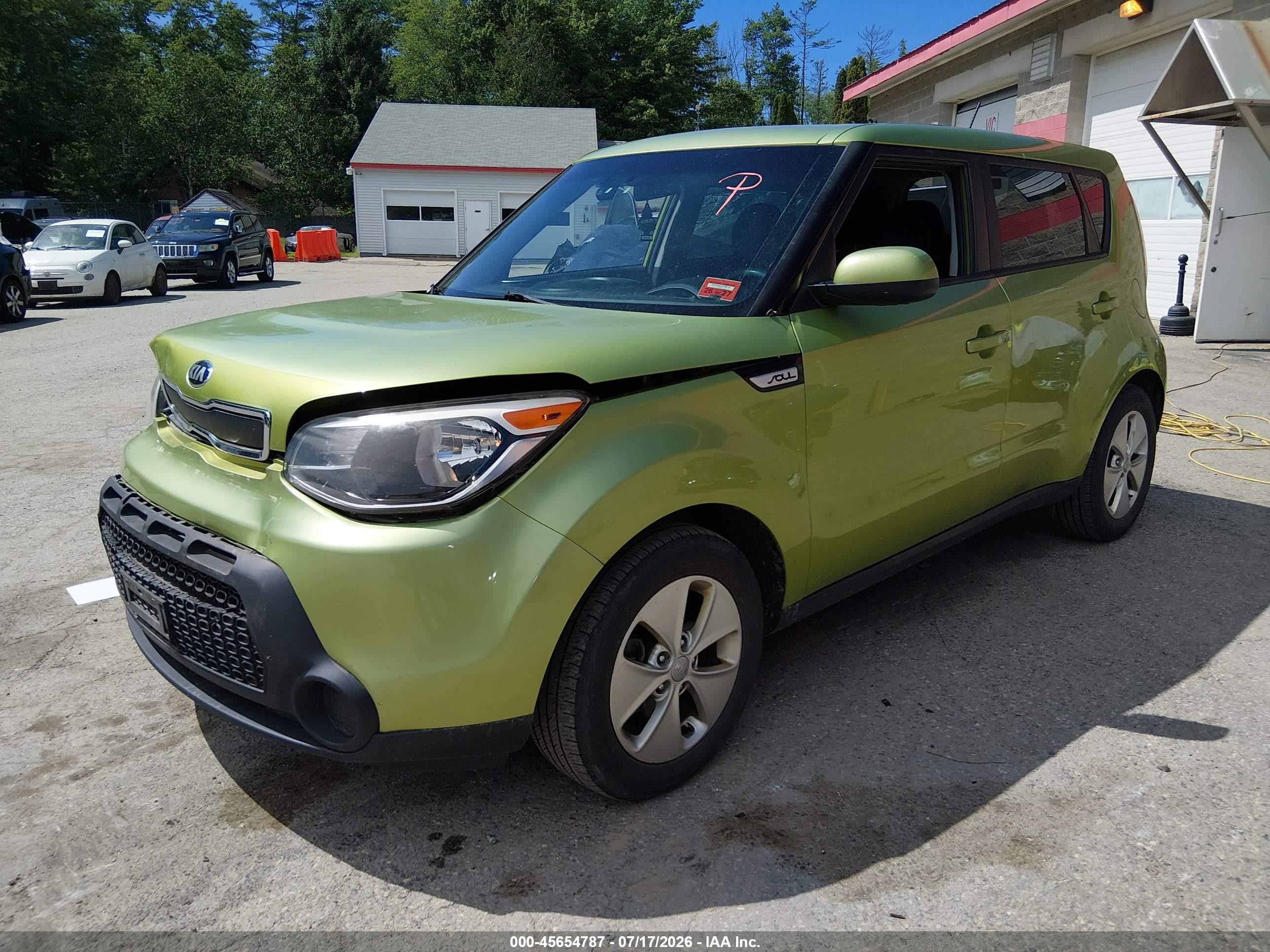2015 Kia Soul   Green vin: KNDJN2A25F7776562
