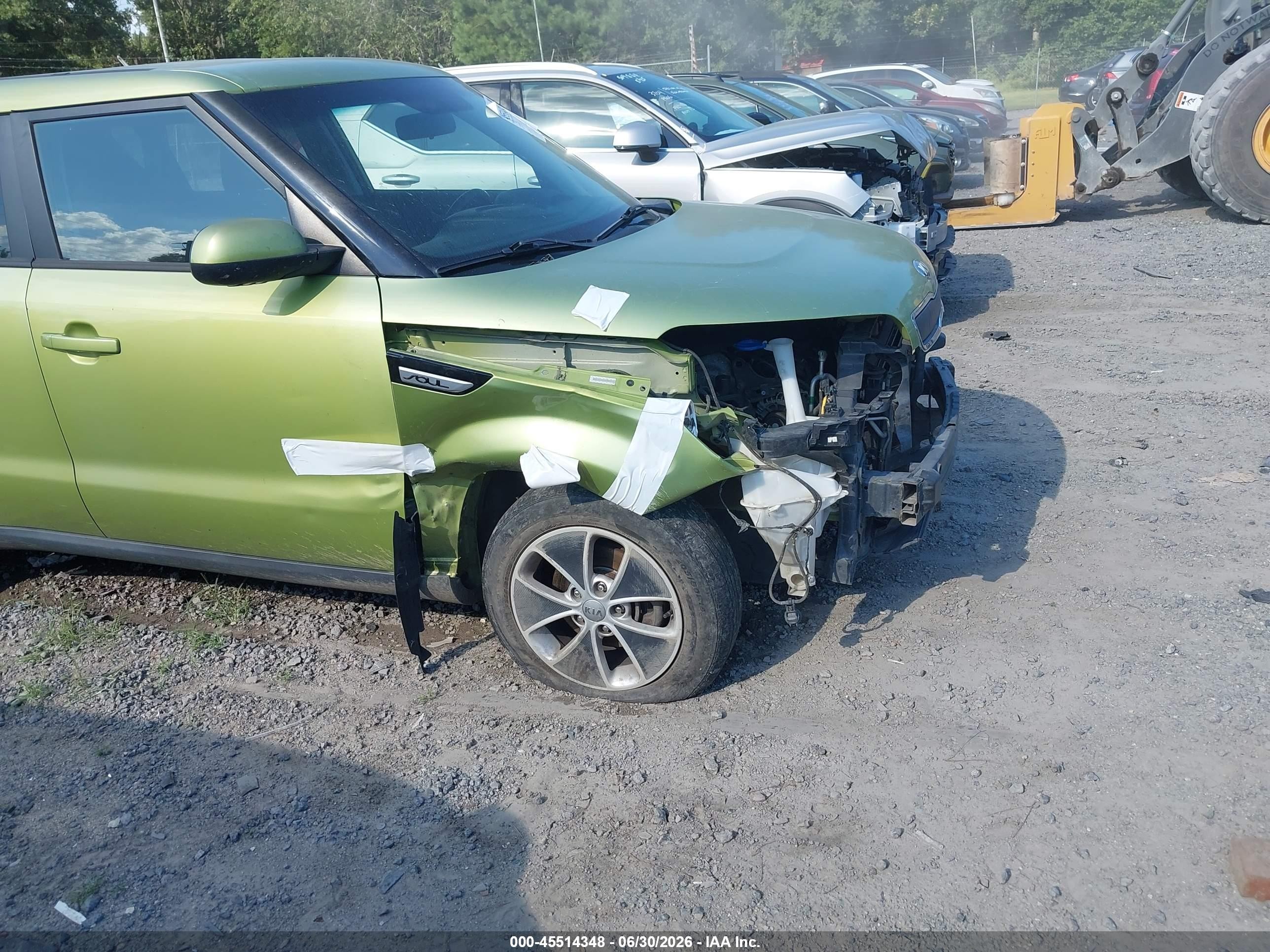 2015 Kia Soul   Green vin: KNDJN2A25F7785164