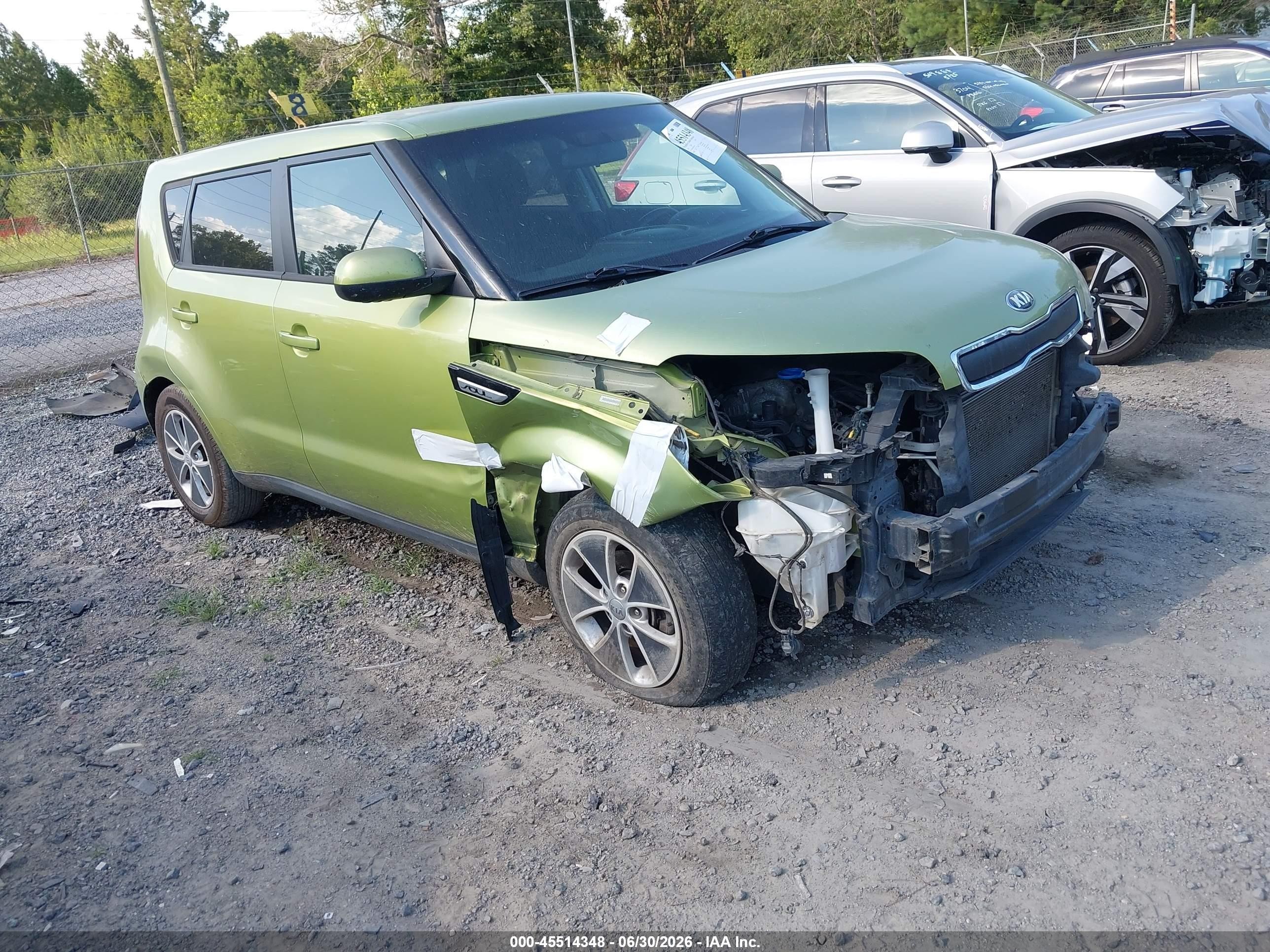 2015 Kia Soul   Green vin: KNDJN2A25F7785164