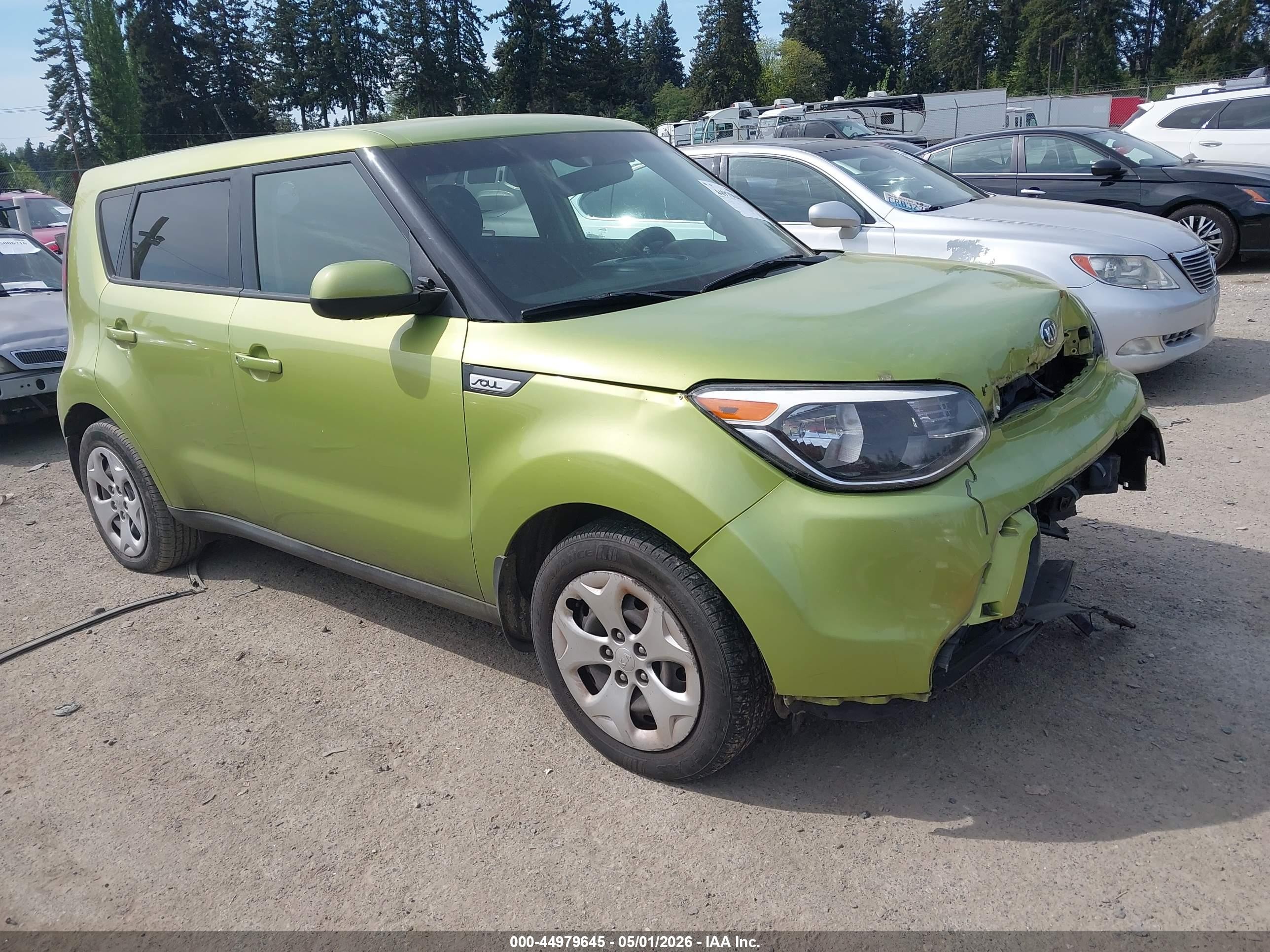 2015 Kia Soul   Green vin: KNDJN2A25F7785553