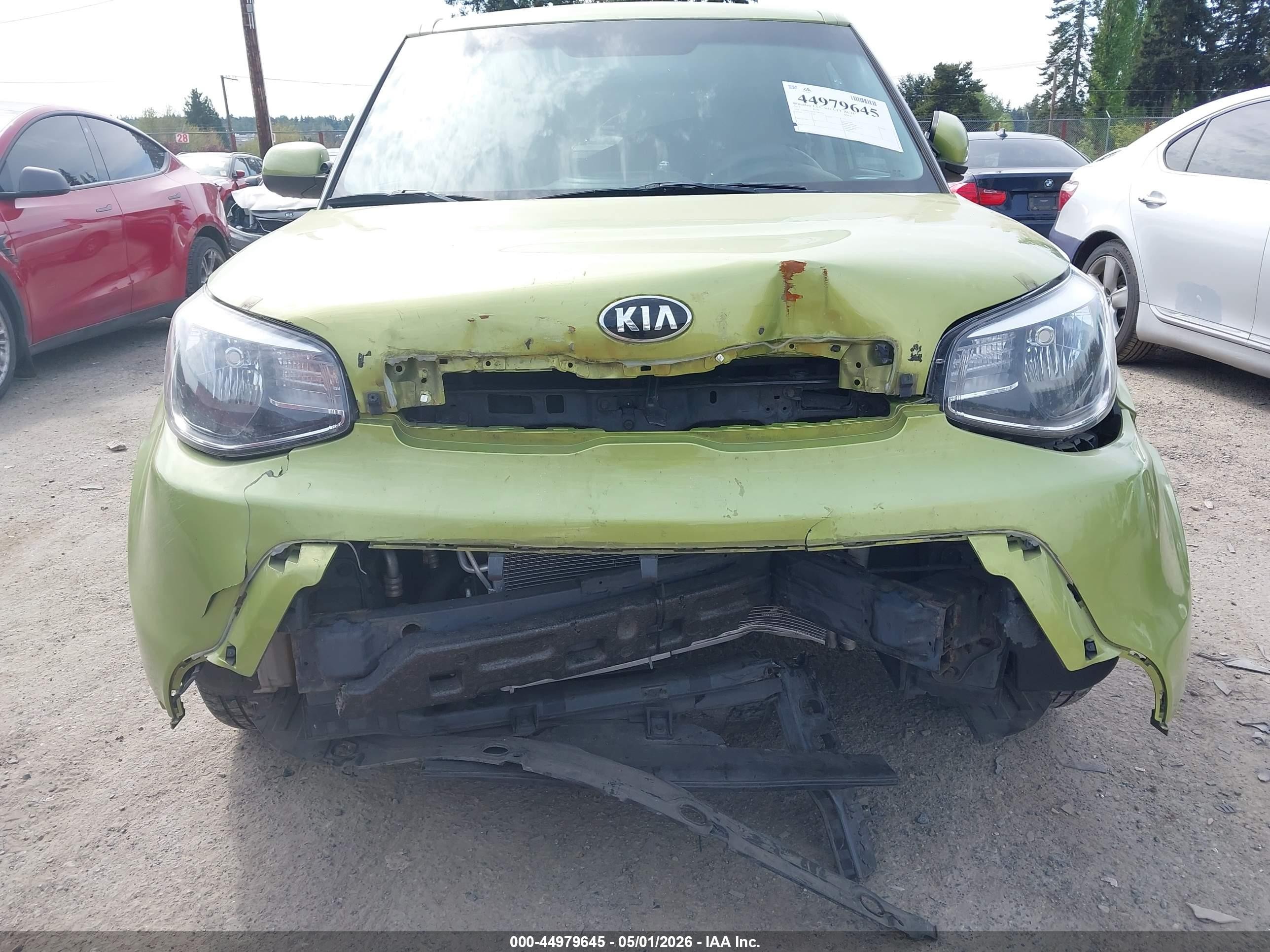 2015 Kia Soul   Green vin: KNDJN2A25F7785553