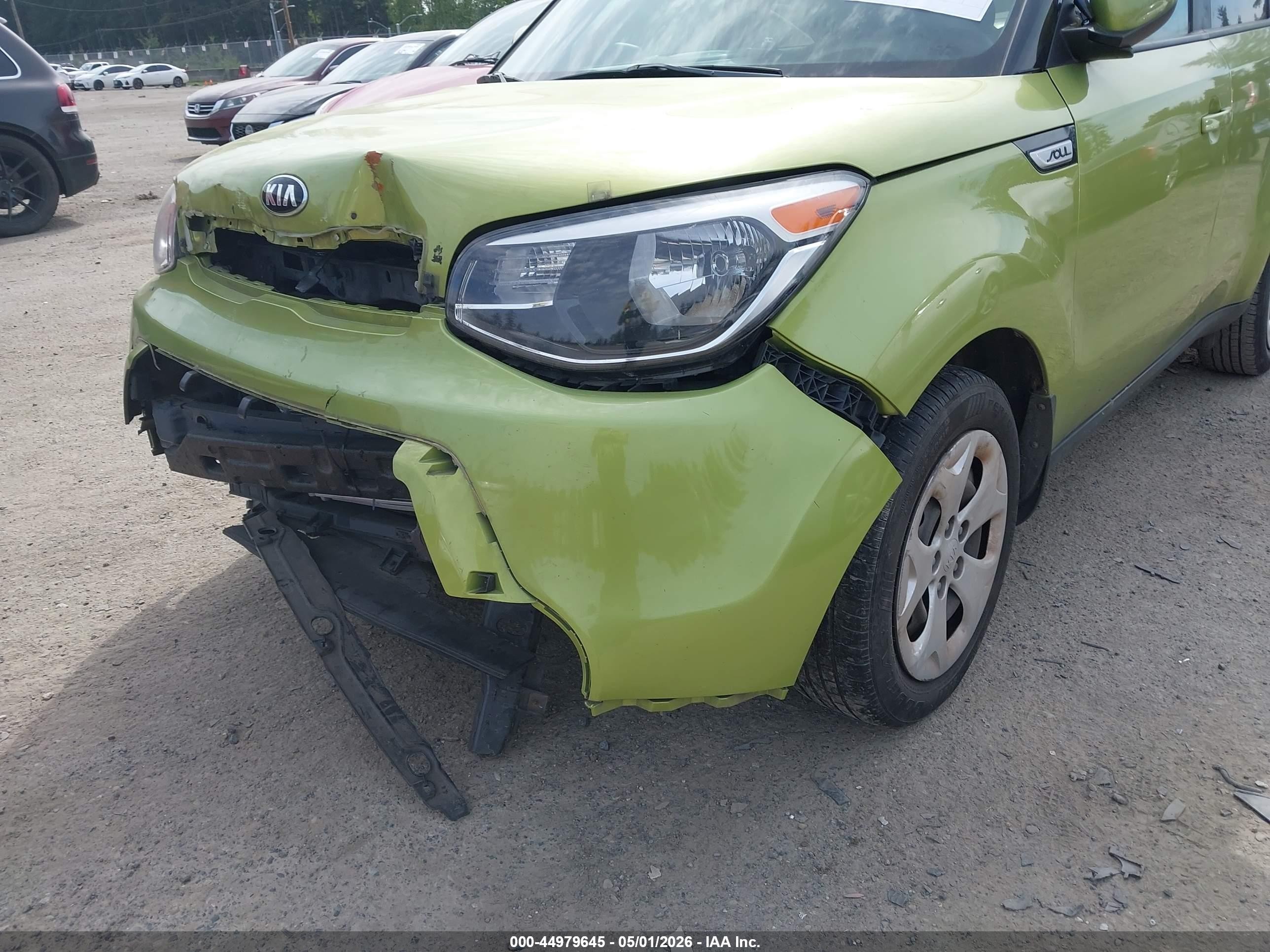2015 Kia Soul   Green vin: KNDJN2A25F7785553