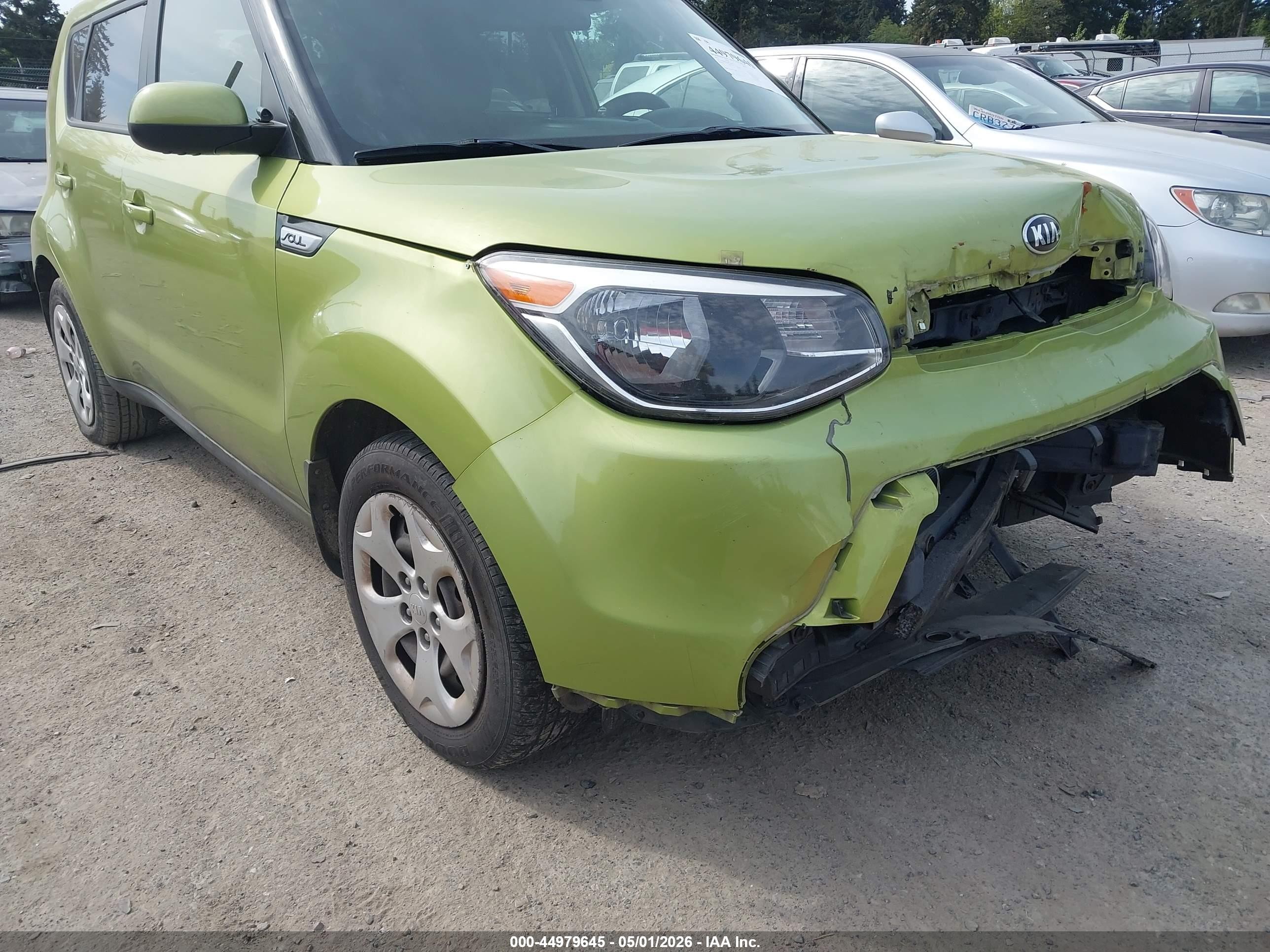 2015 Kia Soul   Green vin: KNDJN2A25F7785553