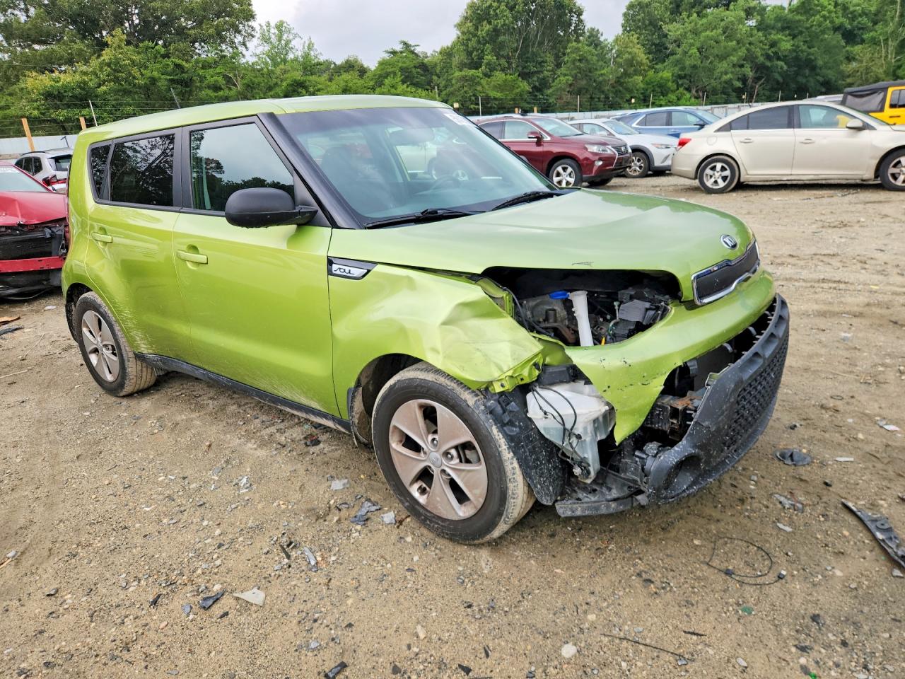 2015 Kia Soul Base Green vin: KNDJN2A25F7790929