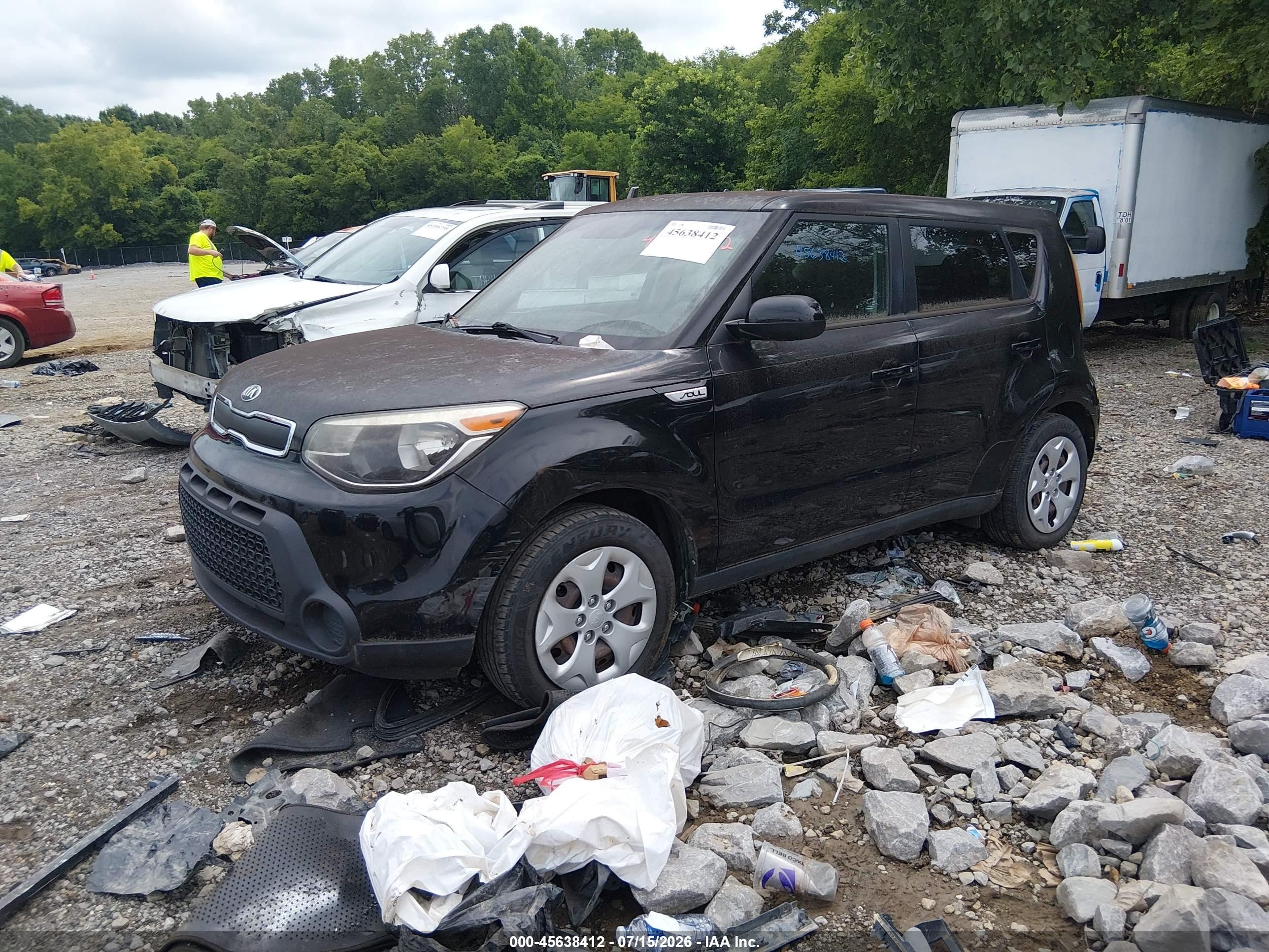 2015 Kia Soul   Black vin: KNDJN2A25F7811519