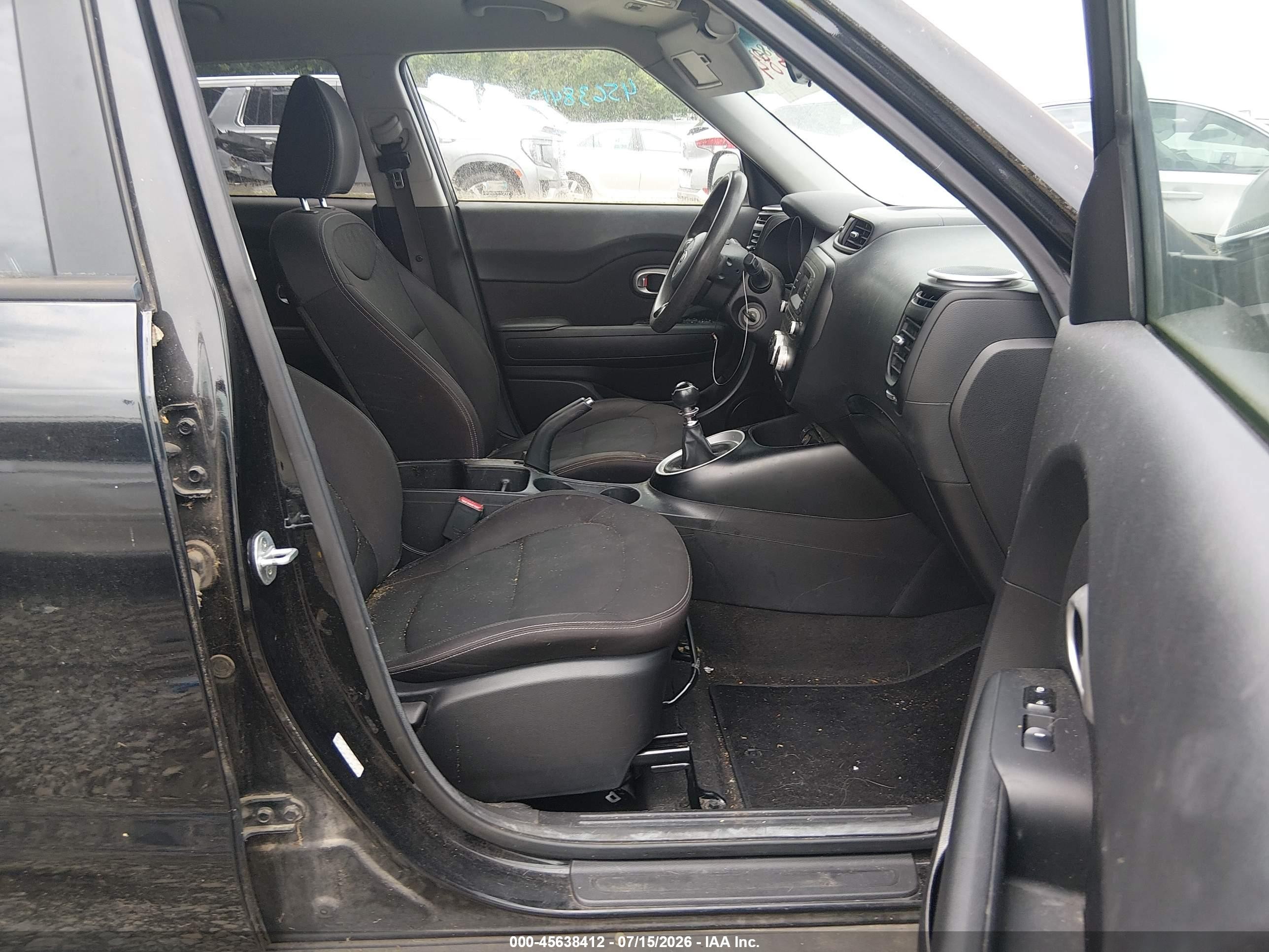 2015 Kia Soul   Black vin: KNDJN2A25F7811519