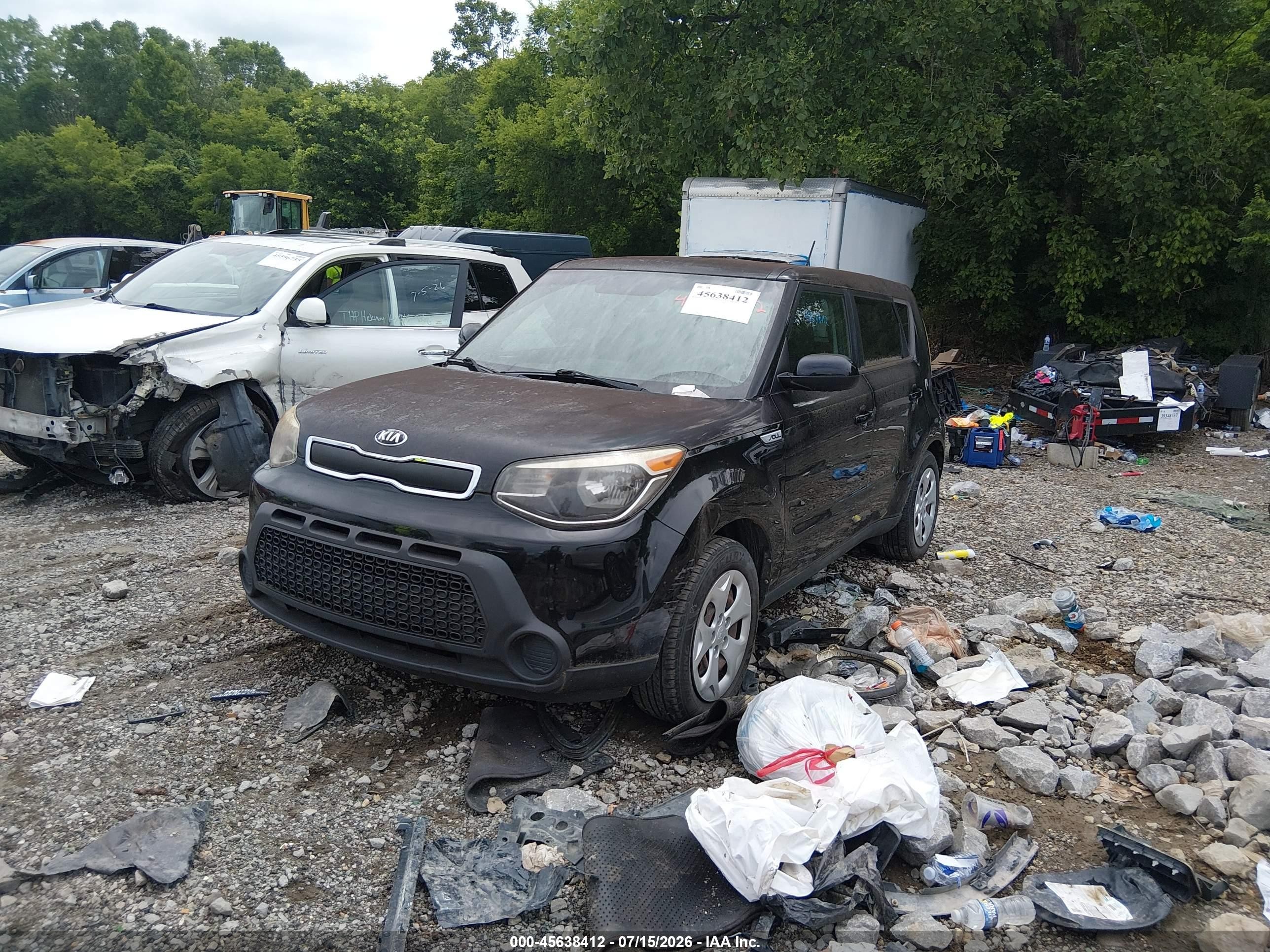 2015 Kia Soul   Black vin: KNDJN2A25F7811519