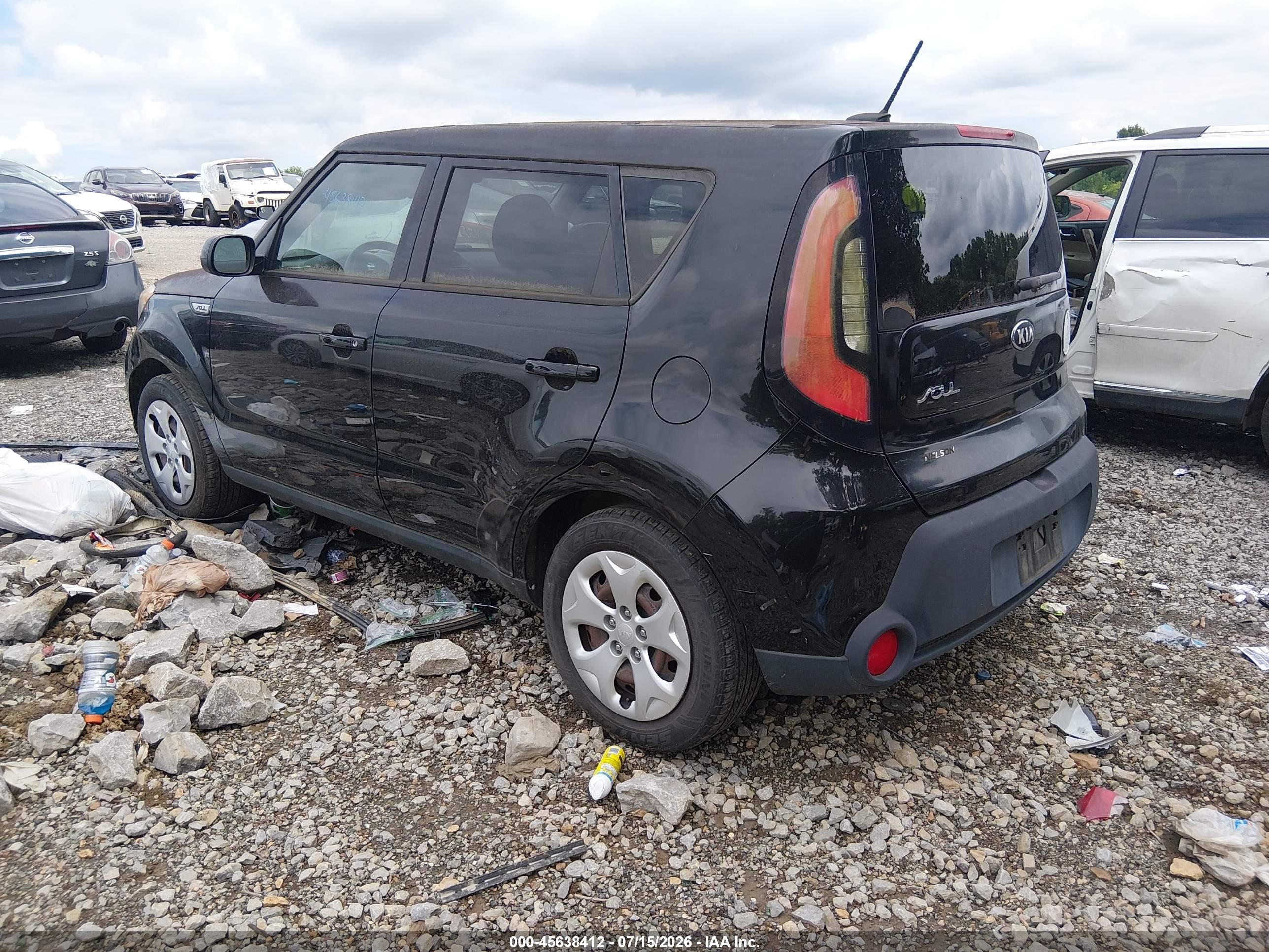 2015 Kia Soul   Black vin: KNDJN2A25F7811519