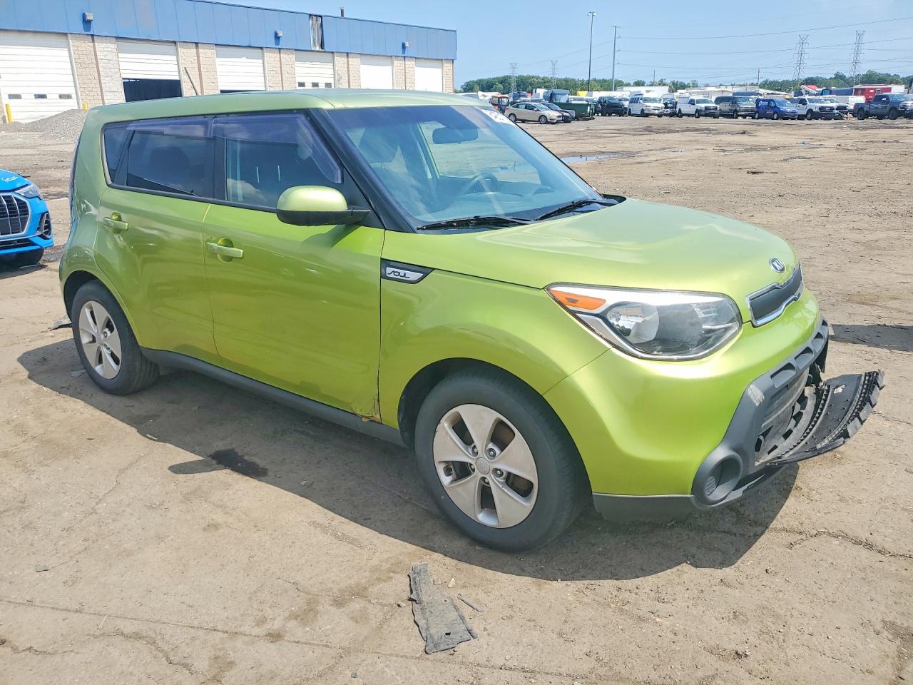 2015 Kia Soul Base Green vin: KNDJN2A25F7817241